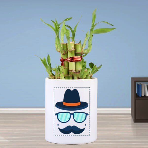 Buy/Send Cool Dad Personalised Mug with 2 Layer Bamboo Gift online in India
