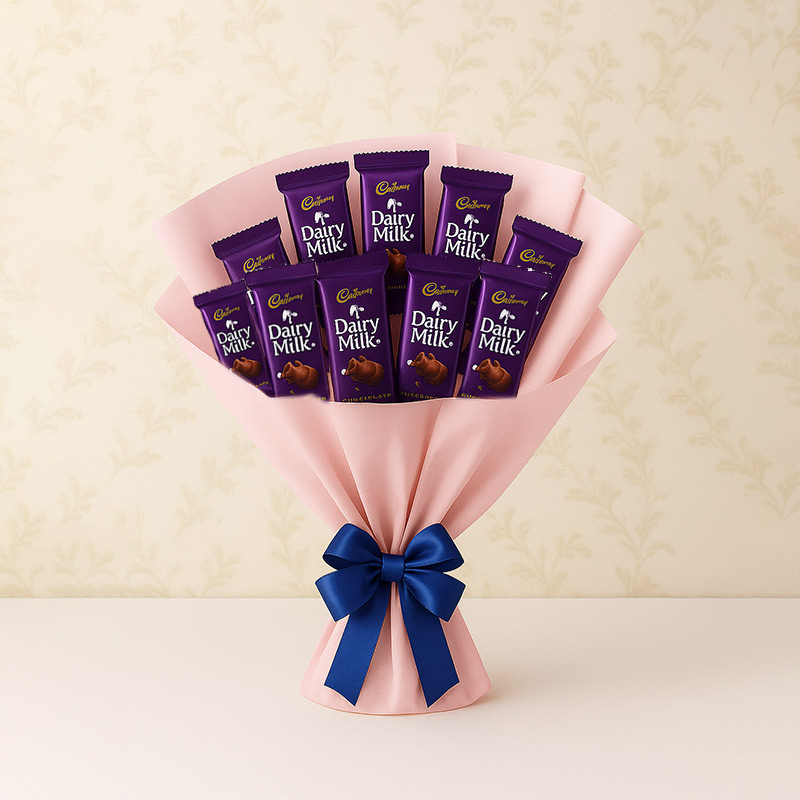 Buy/Send Loving Gesture of Dairy Milk Bouquet Gift Online in India