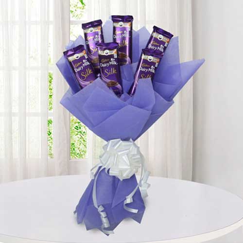 Buy Silk Chocolate Bouquet Online Same Day & Midnight Delivery