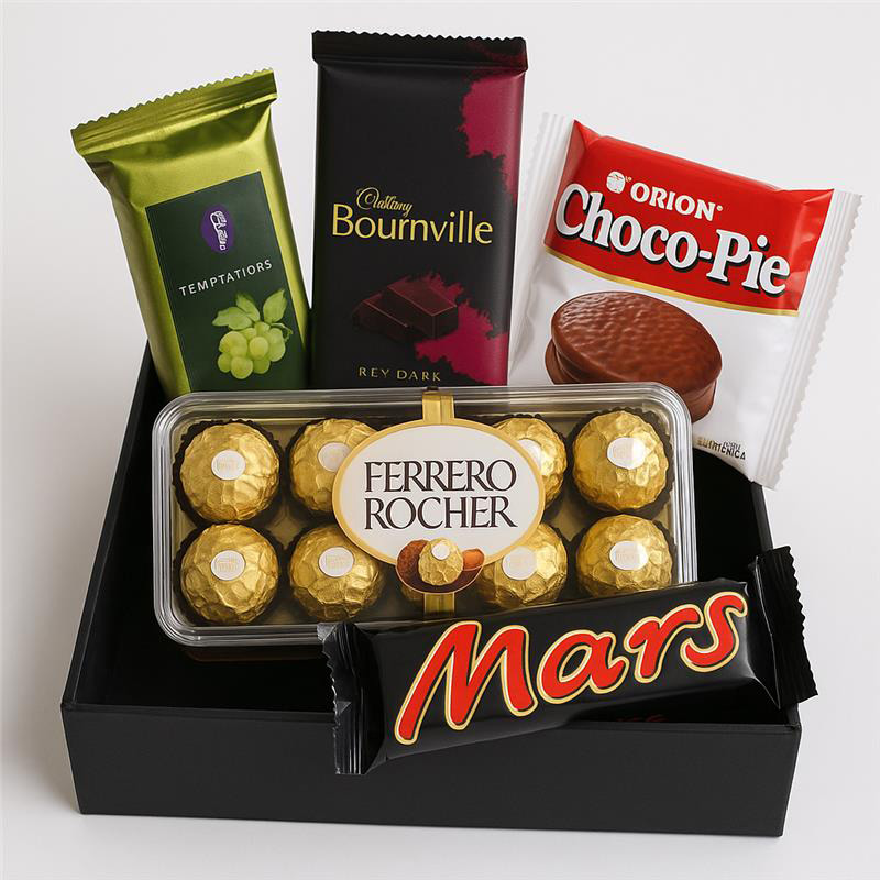 Send  Wooden Choco Hamper  Online Same Day Delivery