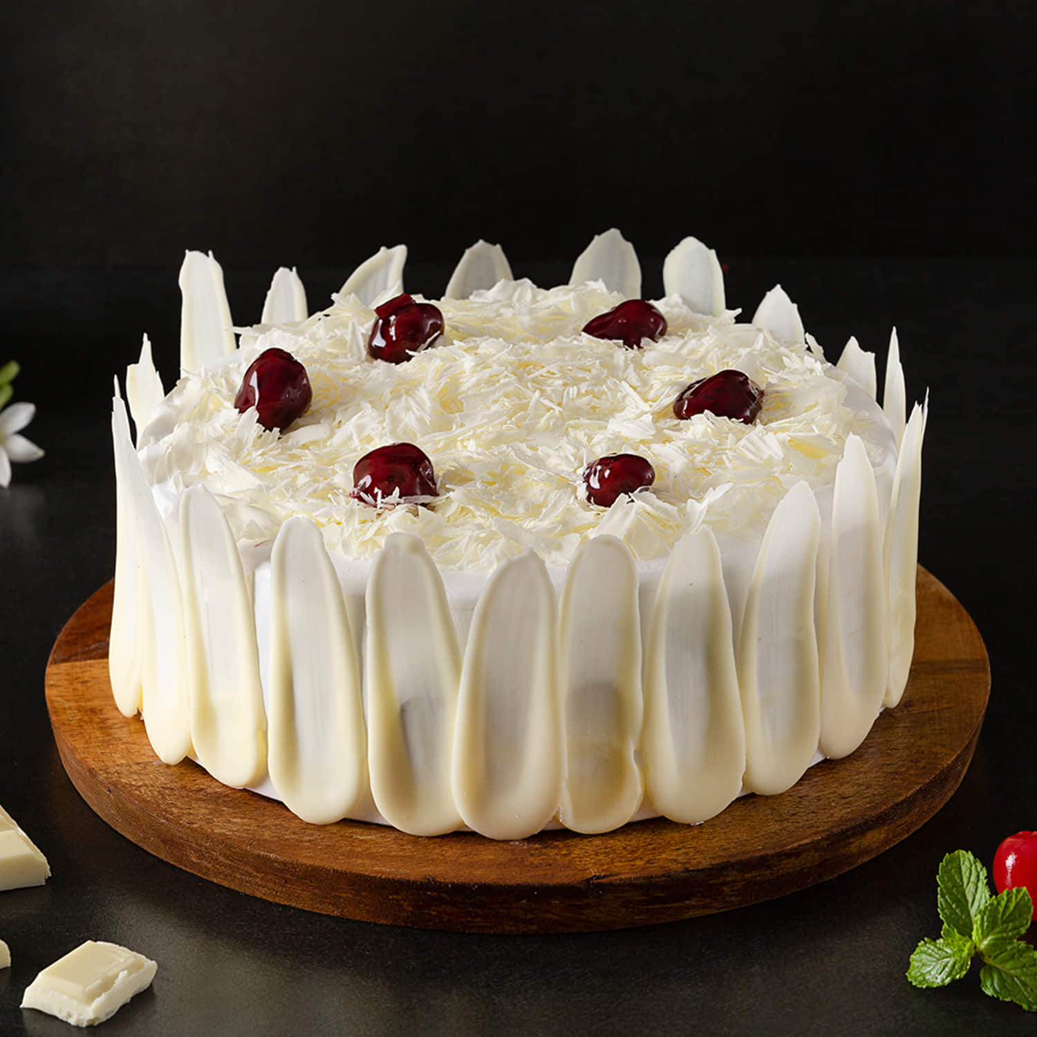 Delicious White Forest Cake |