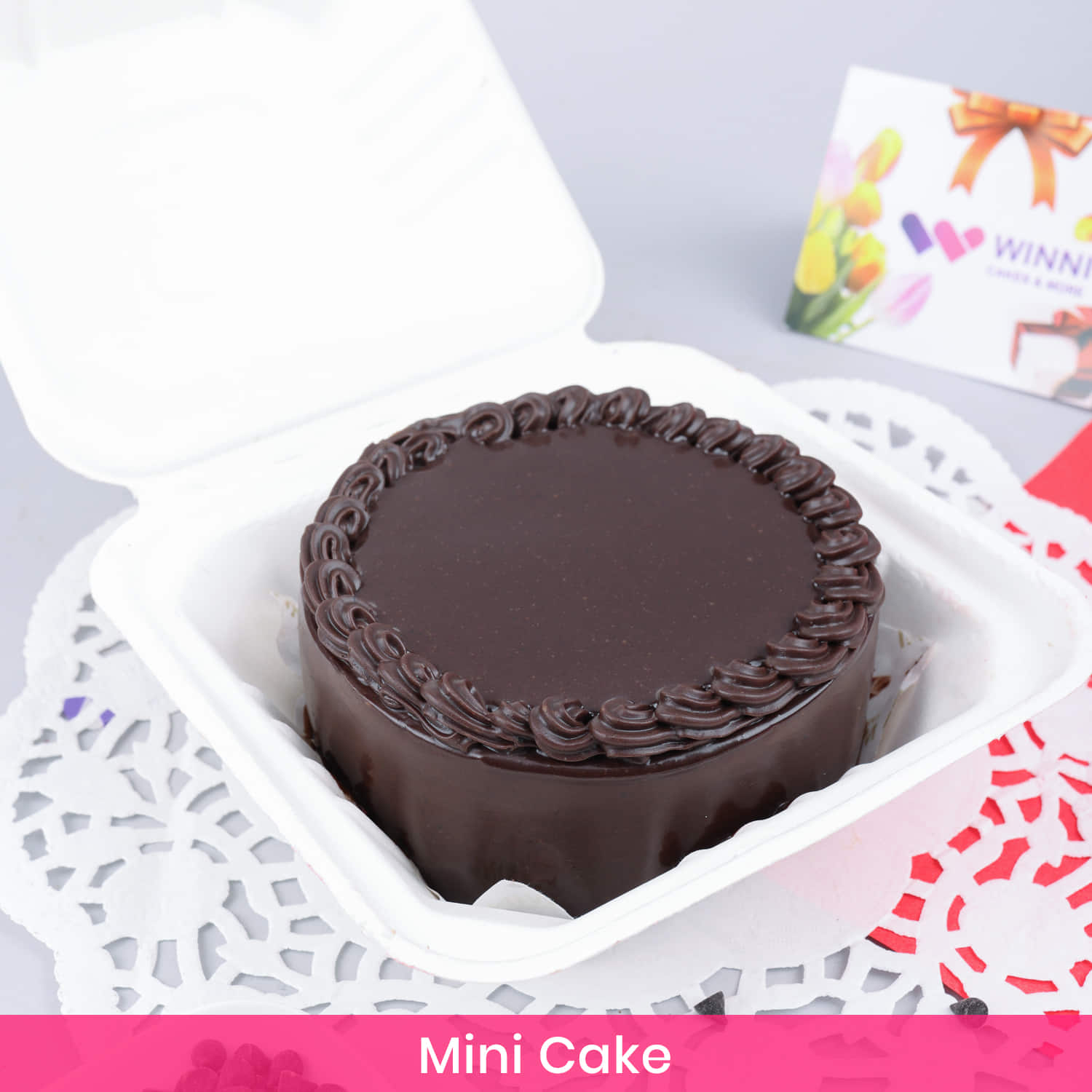 Mini Chocolate Round Shape Cake 300 Gm |