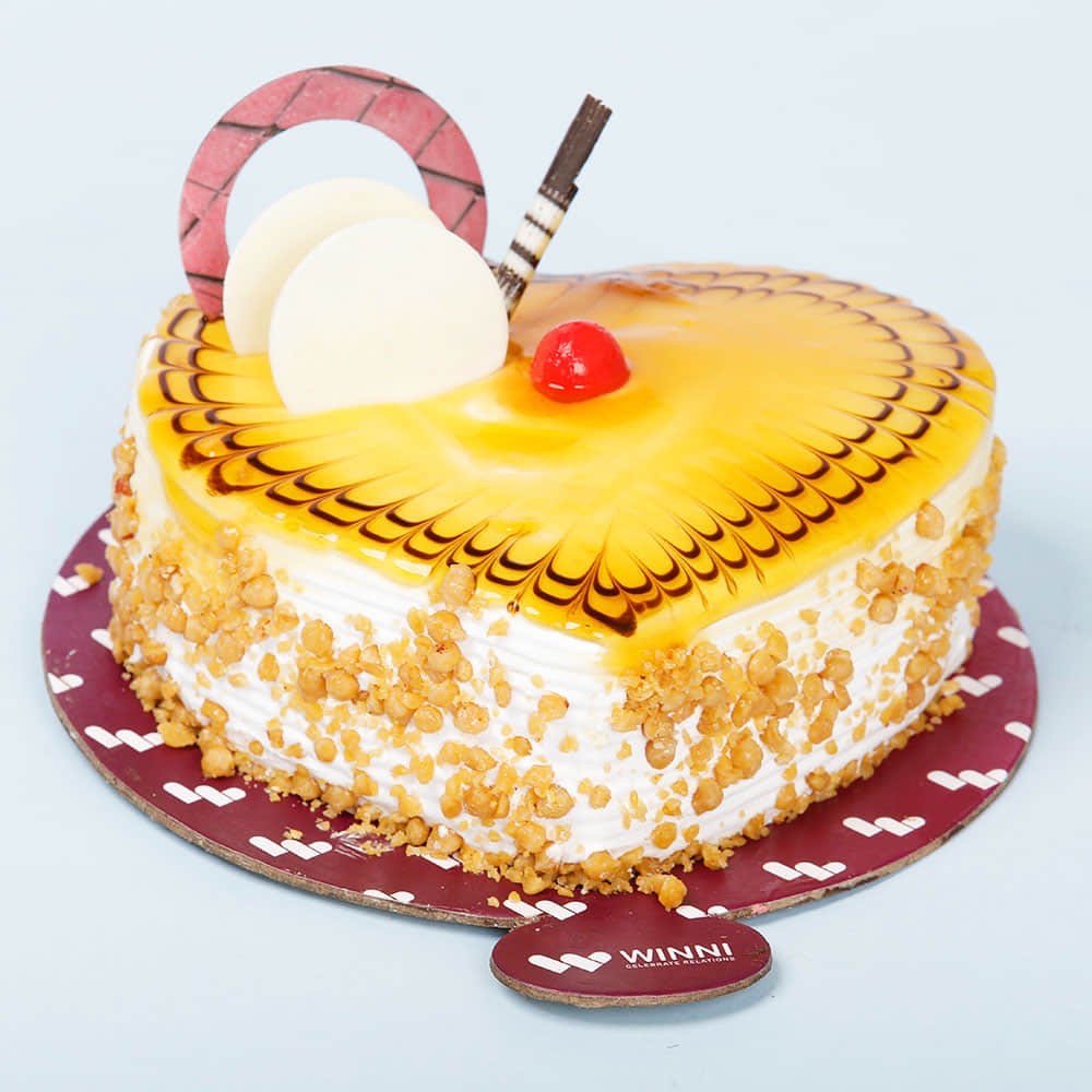 Buy/Send Butterscotch Heart Shape Cake Online |  |