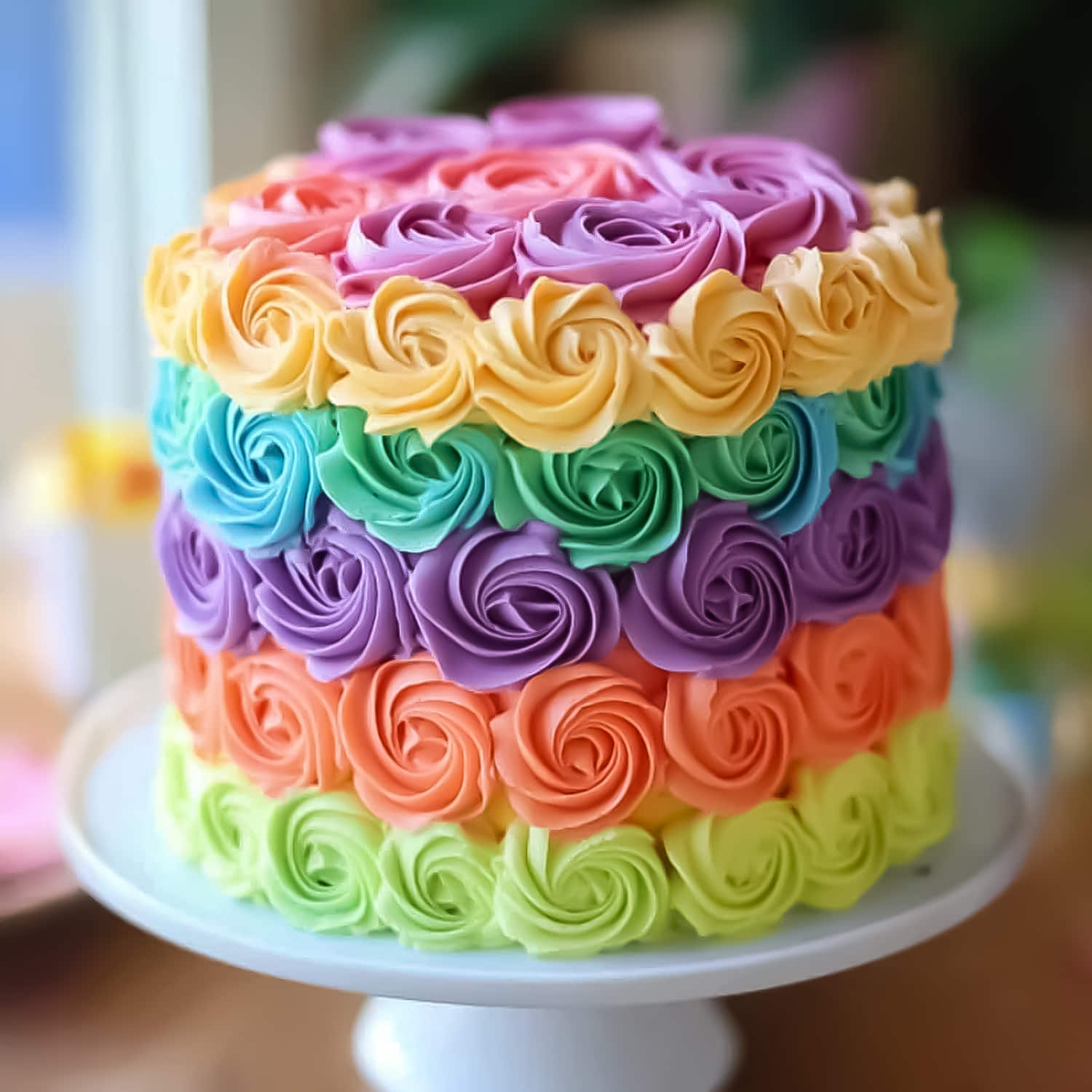 Multicolour Rich Vanila Cake |