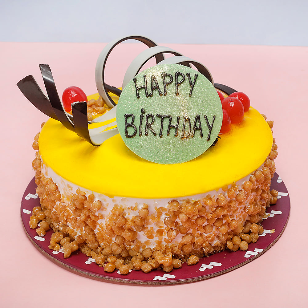 Buy Delectable Birthday Butterscotch Cake online |  |