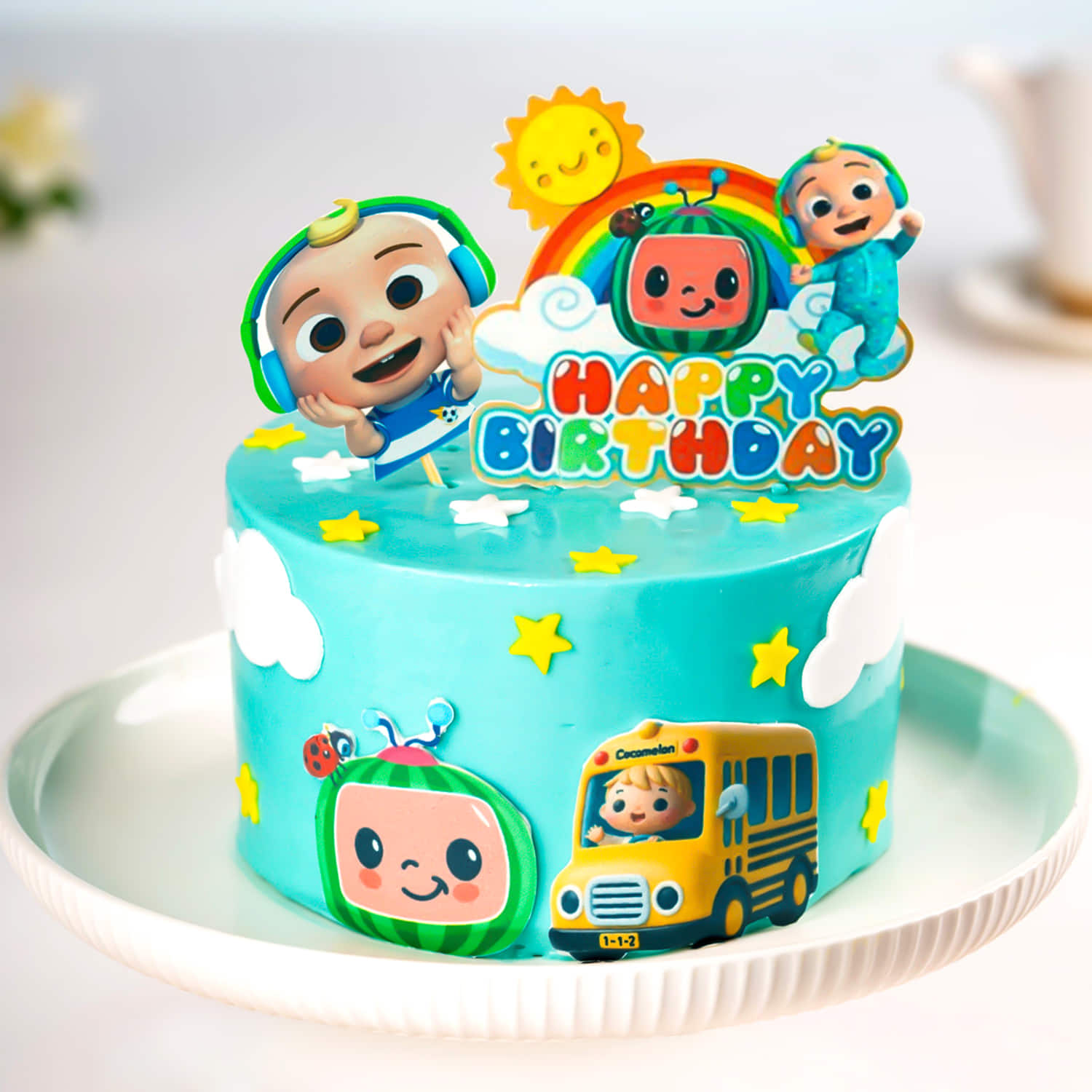 Cocomelon Chocolate Birthday Cake |