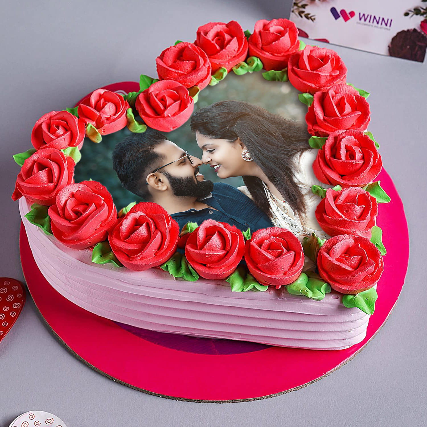 Forever Love Black Forest Photo Cake |