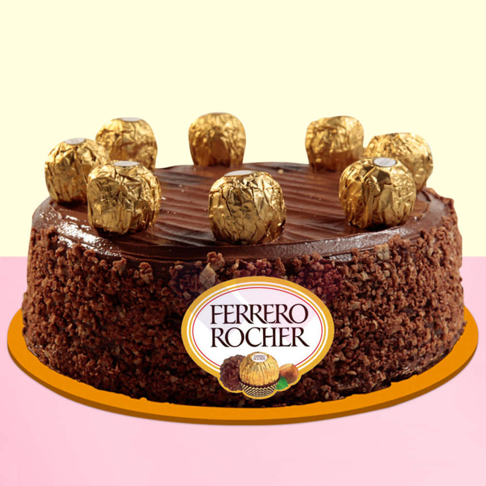 Buy/Send Ferrero Rochers Chocolate Cake Half kg Online- .in |