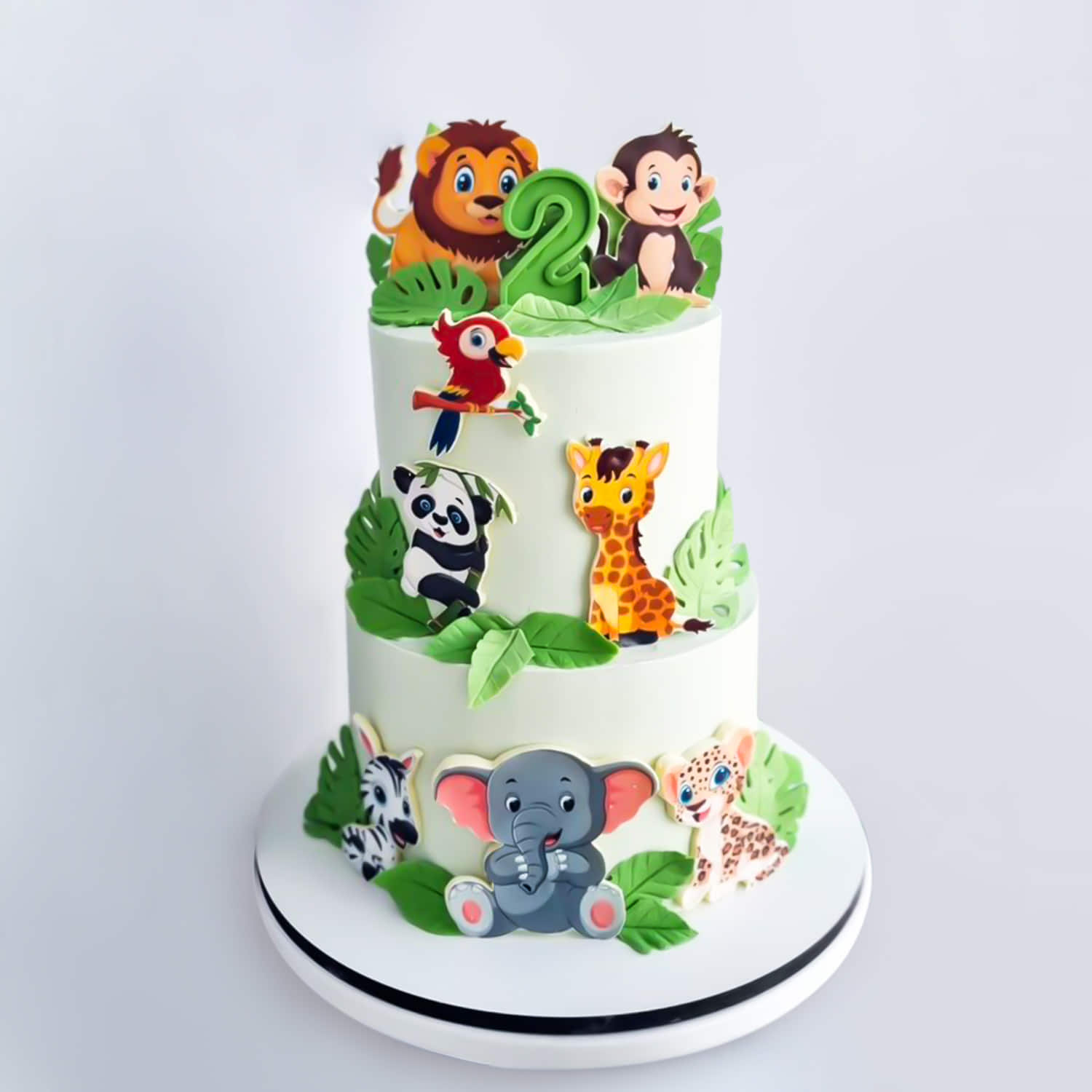 Jungle Theme Chocolate Cake |