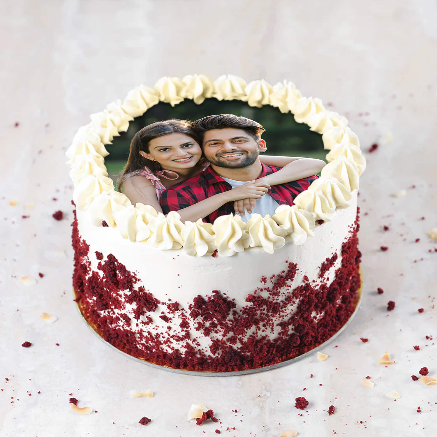 Classic Red Velvet Photo Cake |