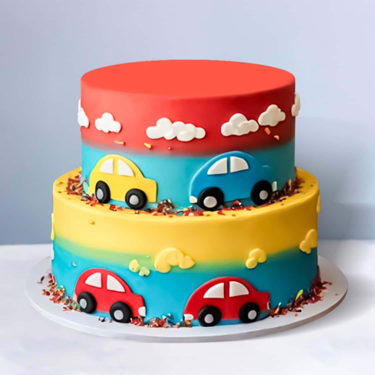 Car Theme Birthday Cake |