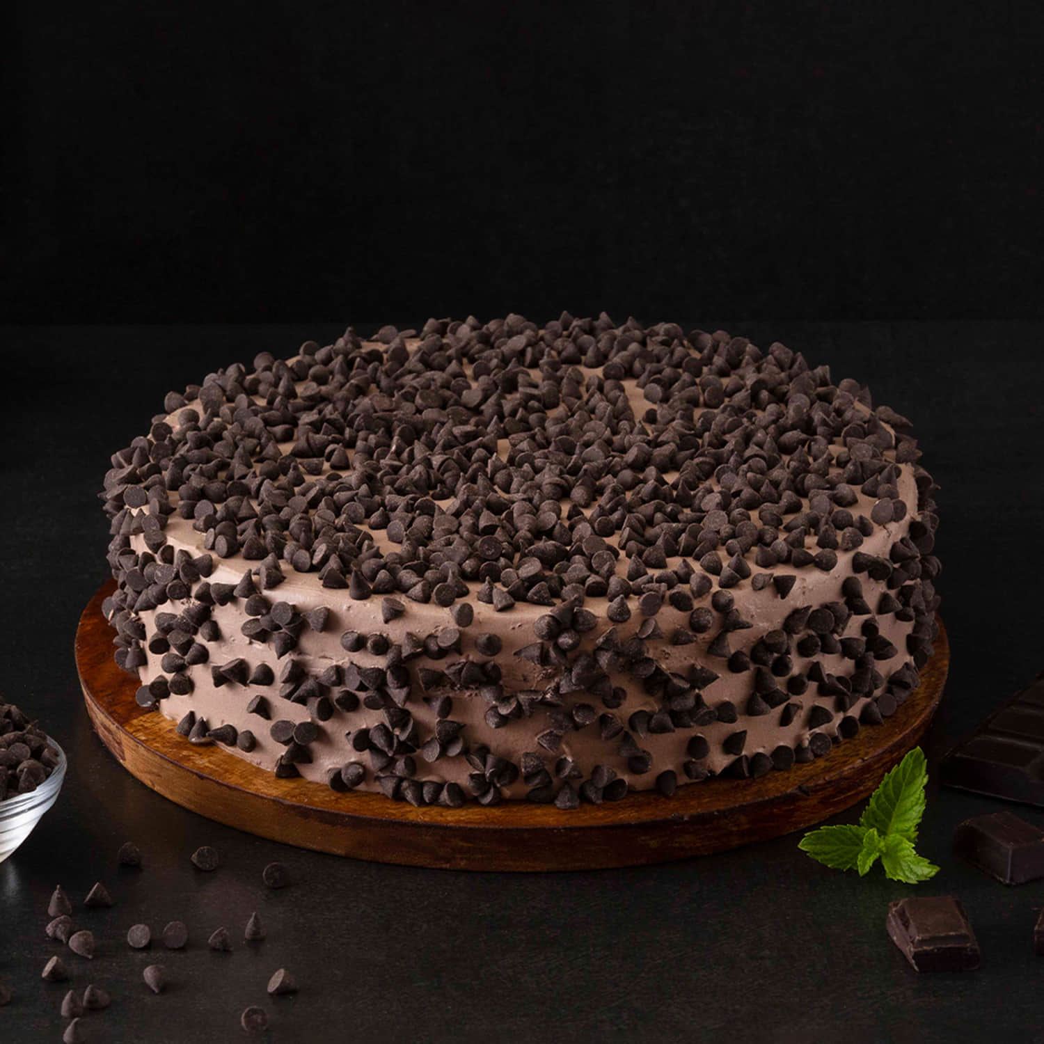 Choco chip Muddy Chocolate Cake |