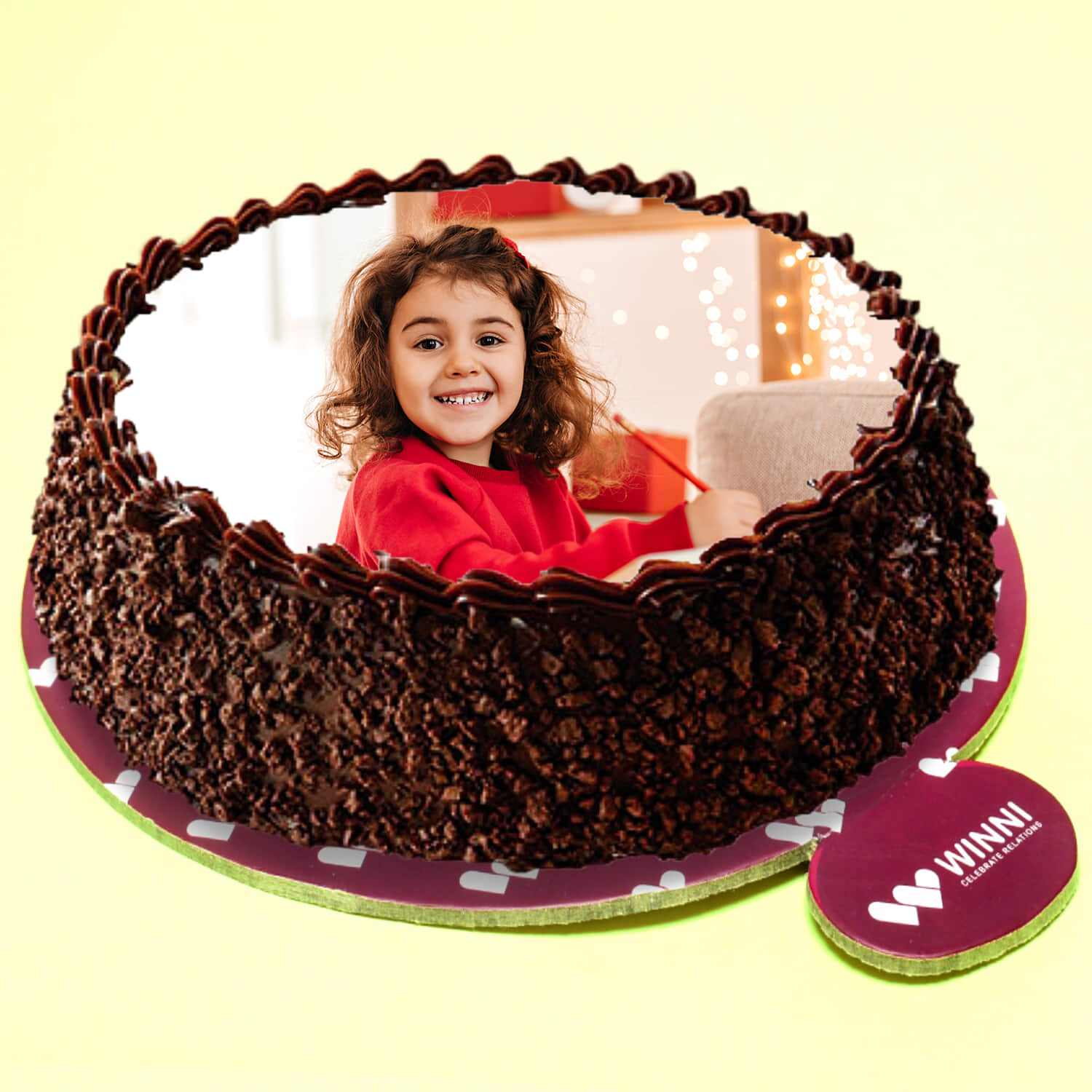 Chocolaty And Crunchy Photo Cake For Kids |