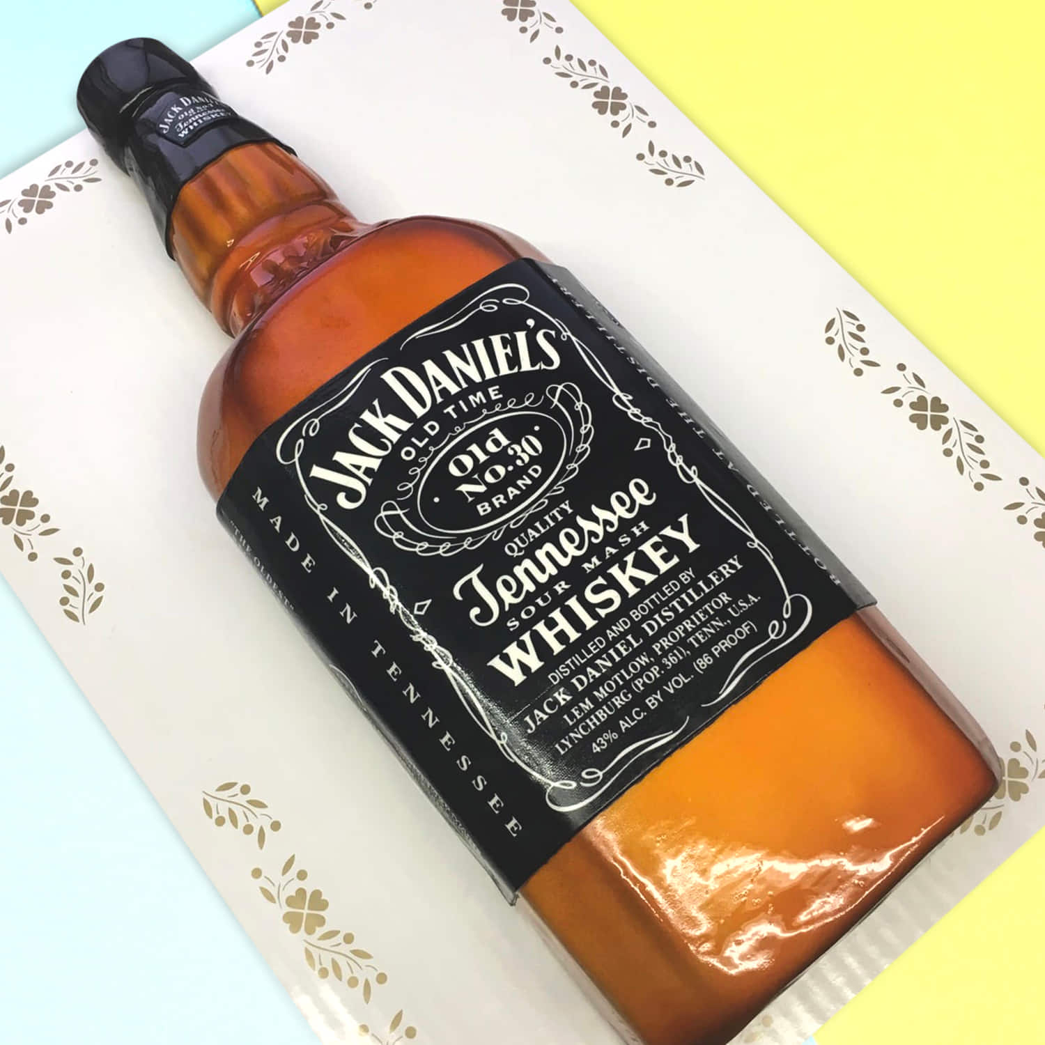 Jack Daniels Bottle Shaped Cake |