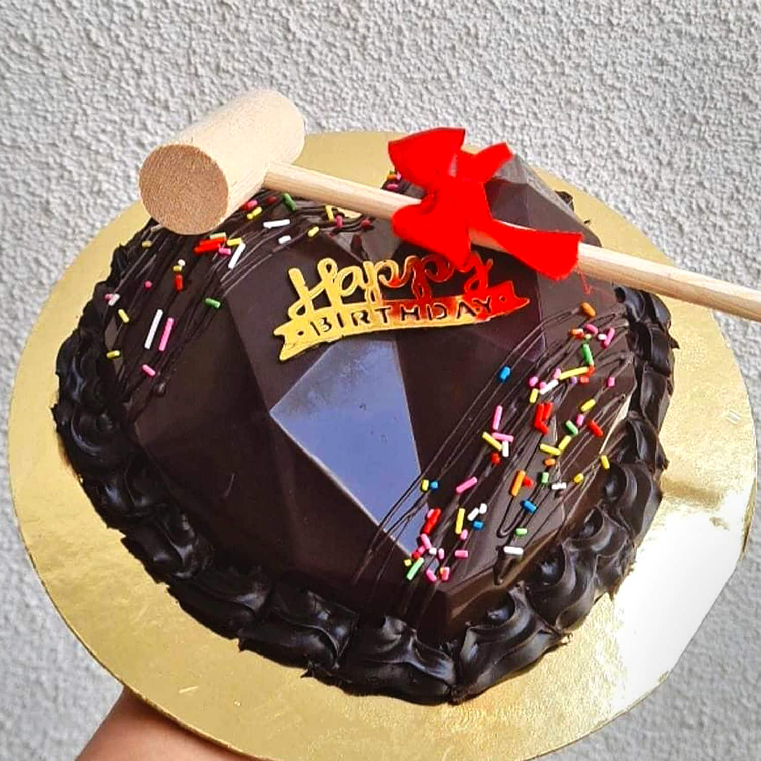 Chocolate Heart Pinata Cake |