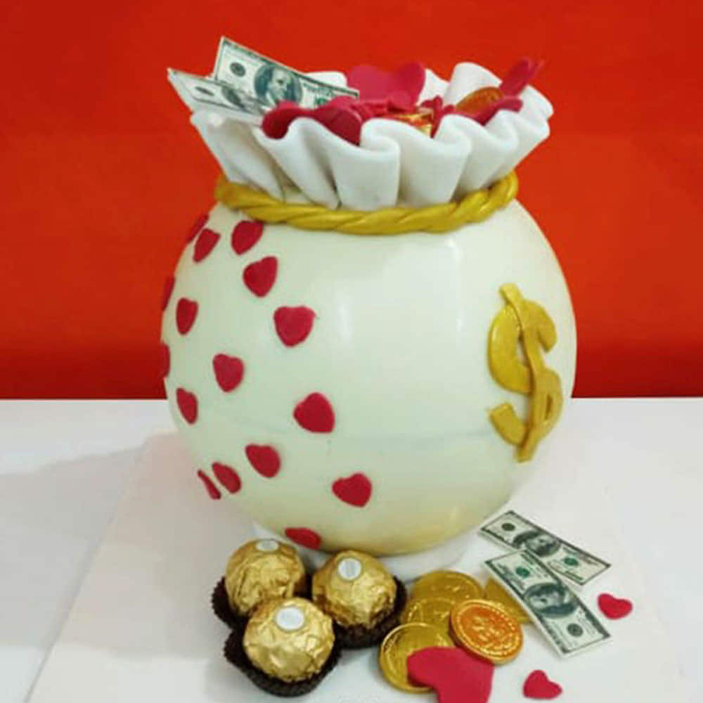 Ferrero Chocolate Pinata Cake |