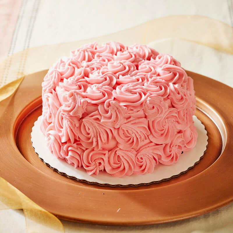 Online Cake Delivery | Romantic Pink Blush Strawberry Cake |  |