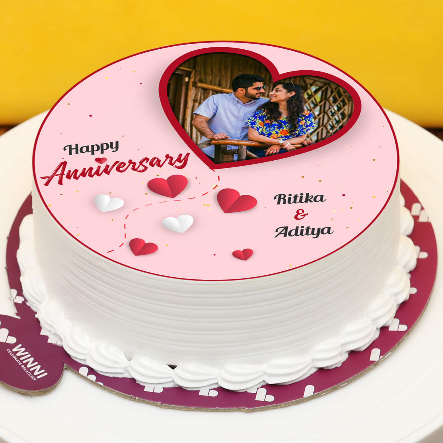 Imperfectly Perfect Anniversary Cake |