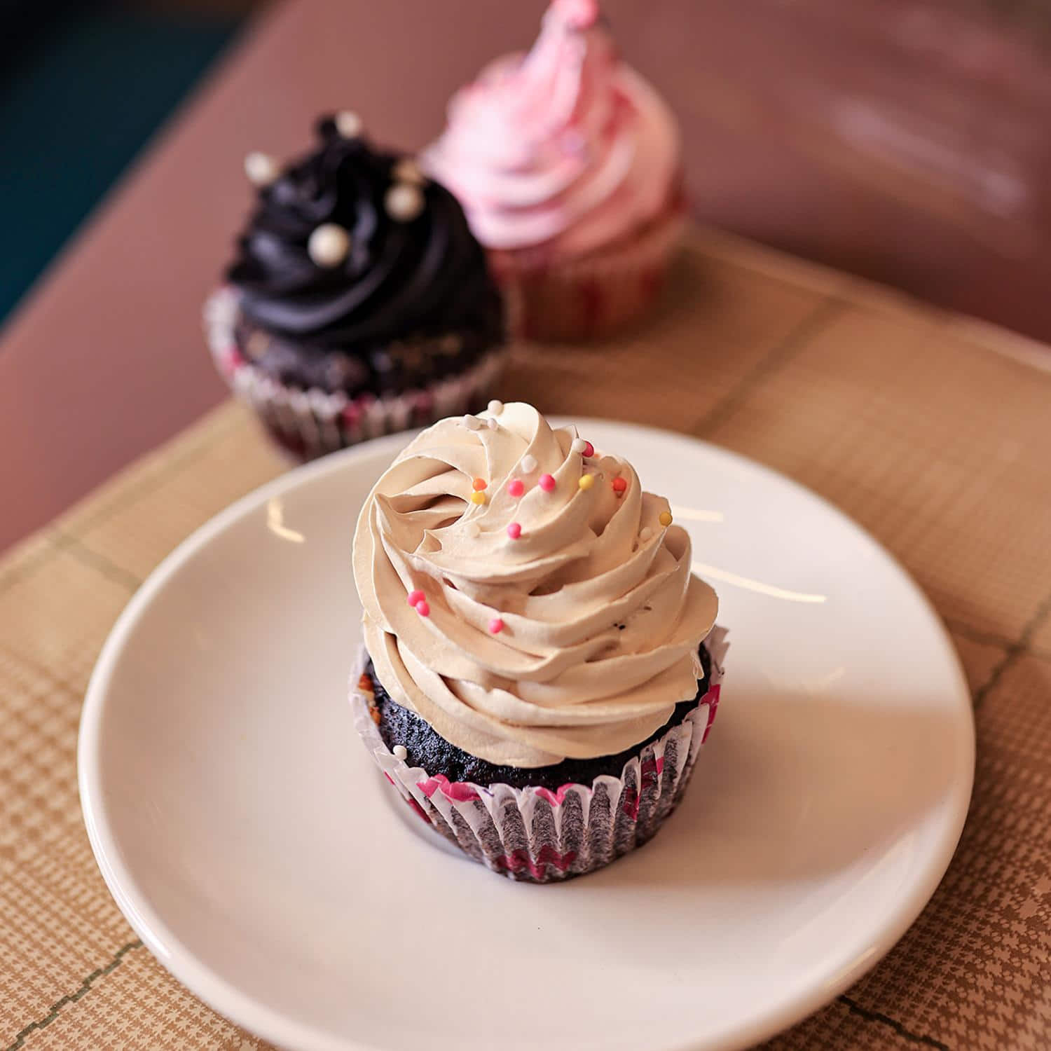 Set Of 4 Chocolate Cupcakes |