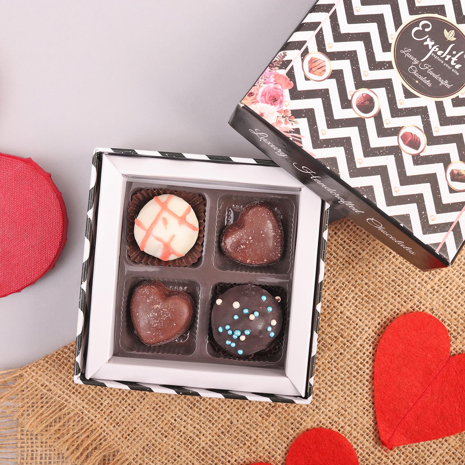 Best Truffle Chocolate Gift Box 4 Pcs |