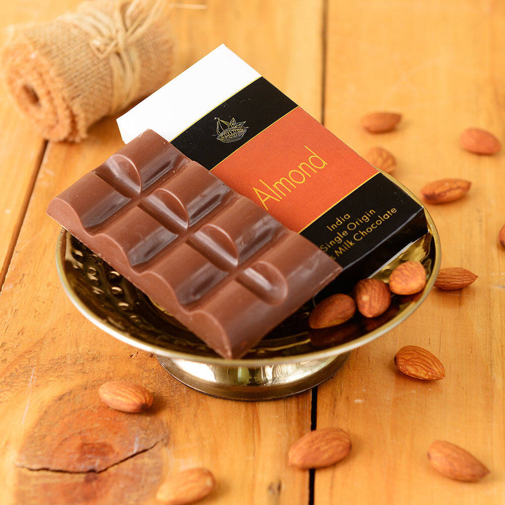 Artisanal Almond Milk Chocolate Bar Set of 2 |