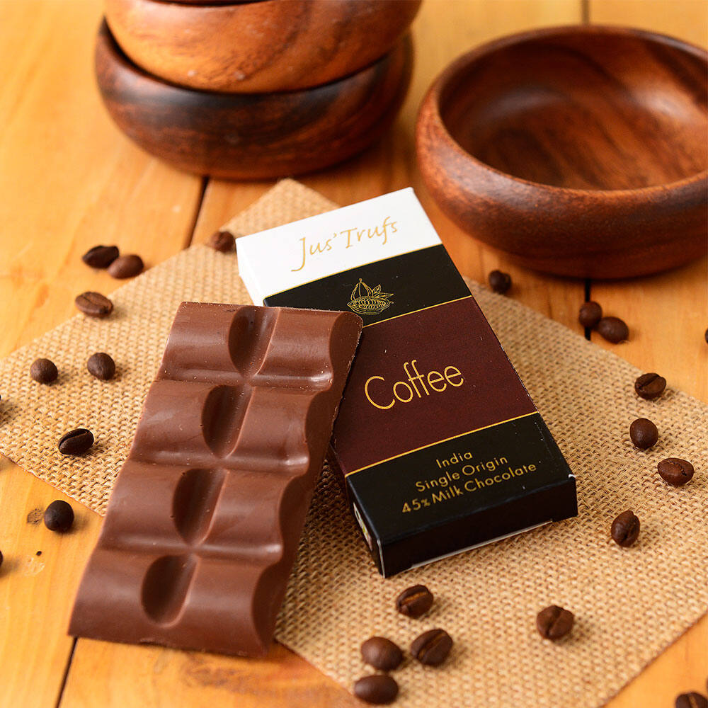 Artisanal Coffee Milk Chocolate Bar Set of 2 |