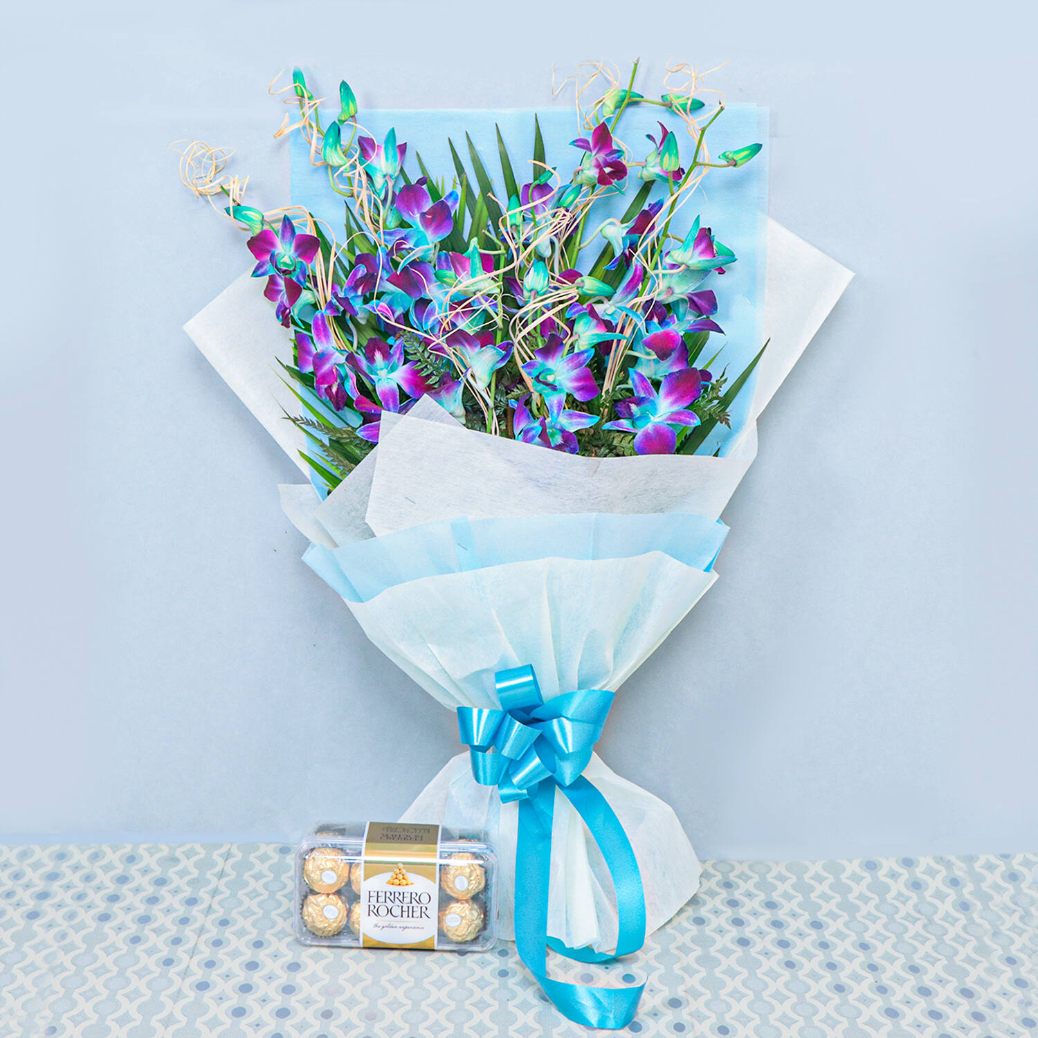 Alluring Orchids With Ferrero Rocher |