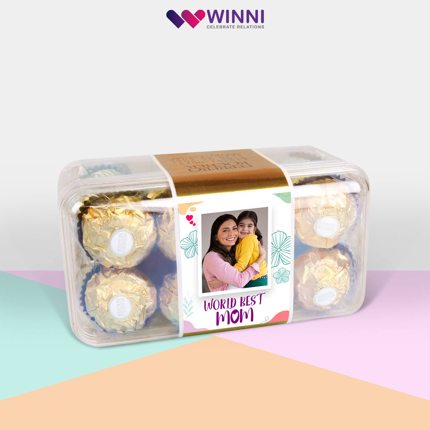 Delicious Customized Ferrero Rocher Chocolates Box |