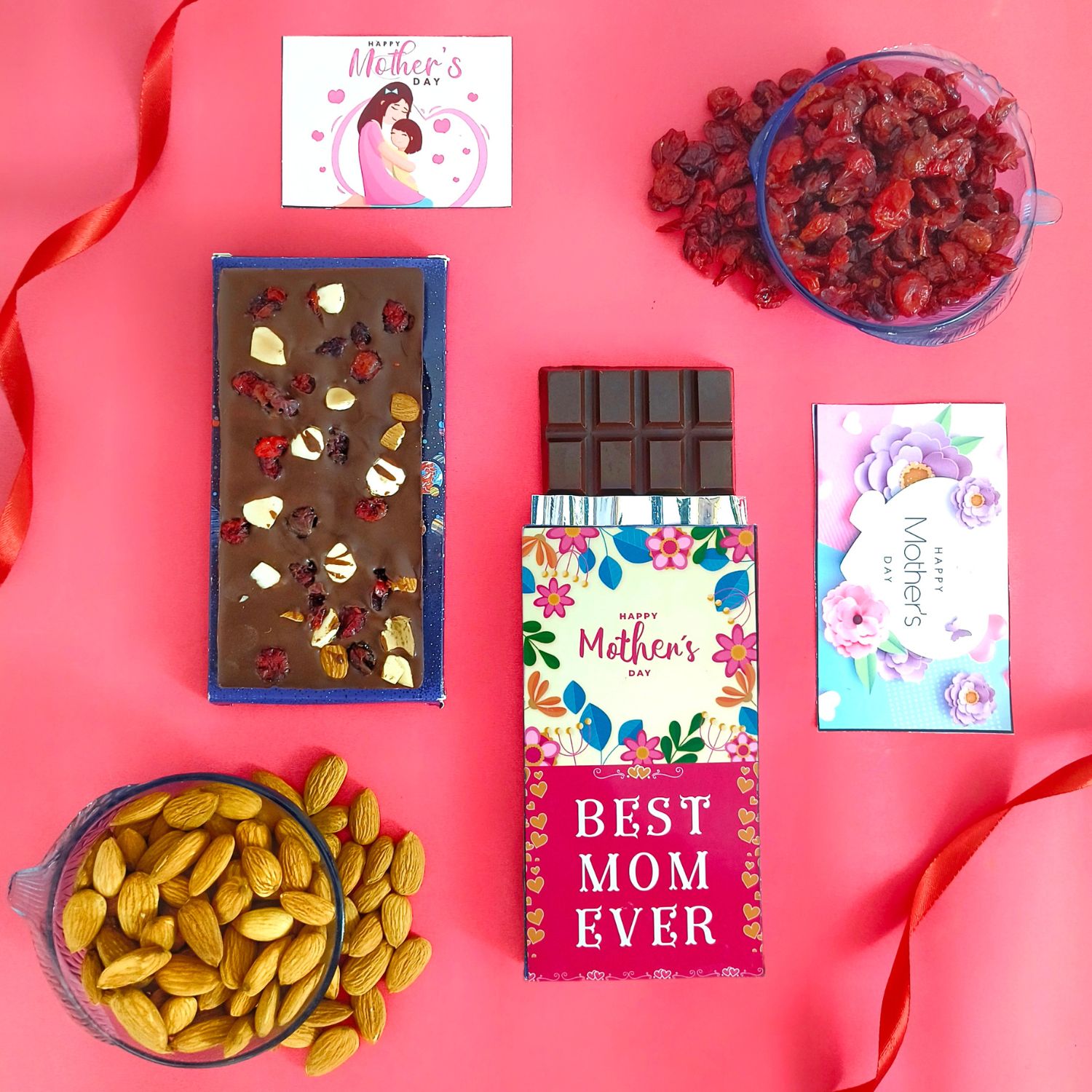 Best Mom Ever Choco Nuts and Greeting Card Combo |
