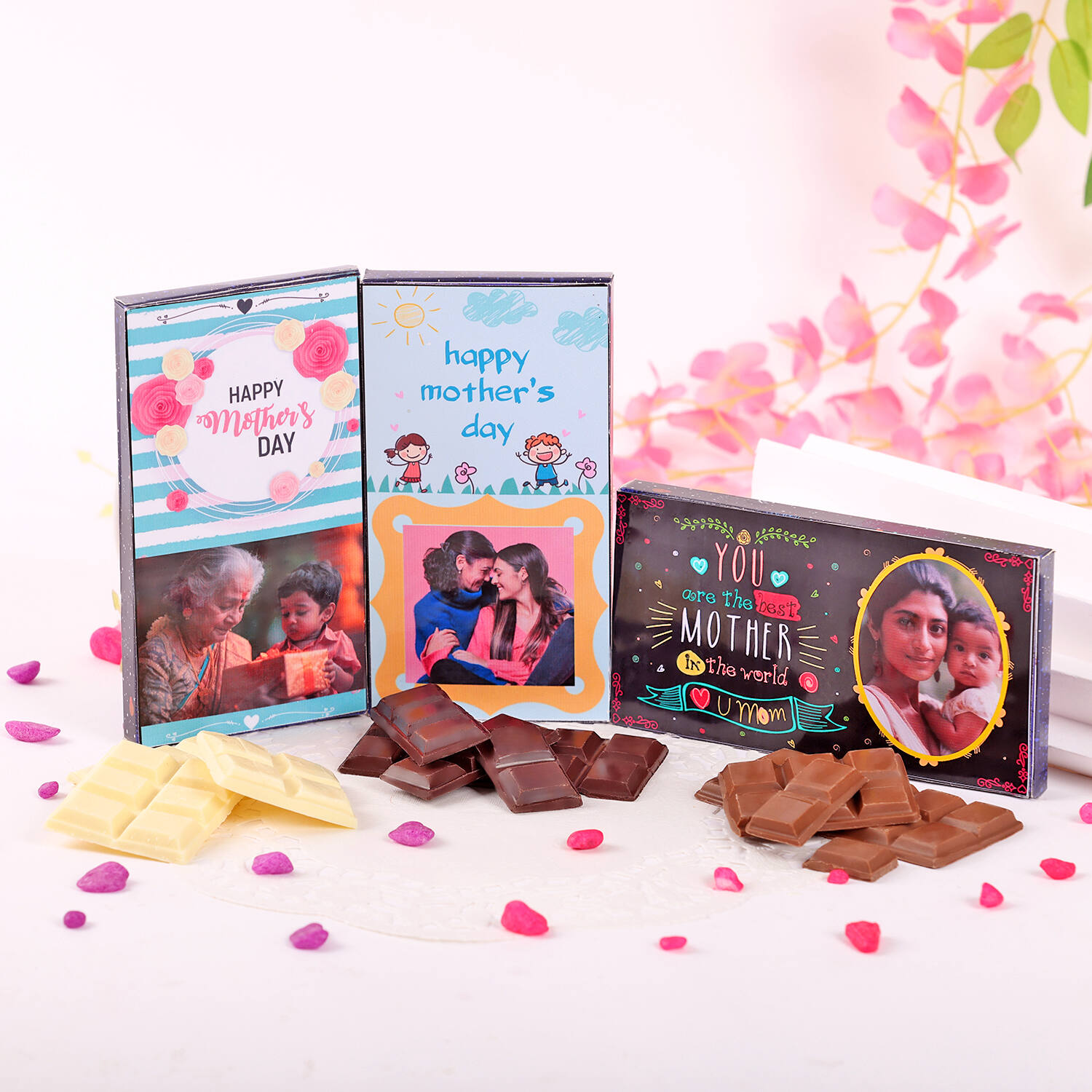 Personalised Mothers Day Triple Chocolate Combo |