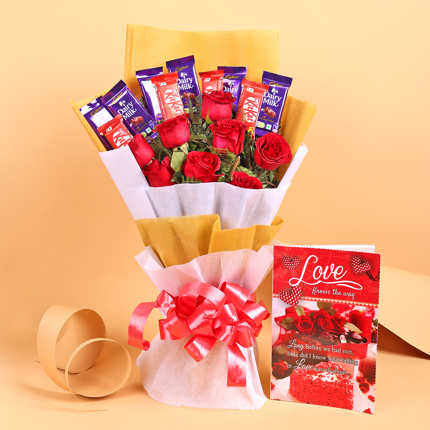 Sweet Bouquet of Chocolates Roses with Card |