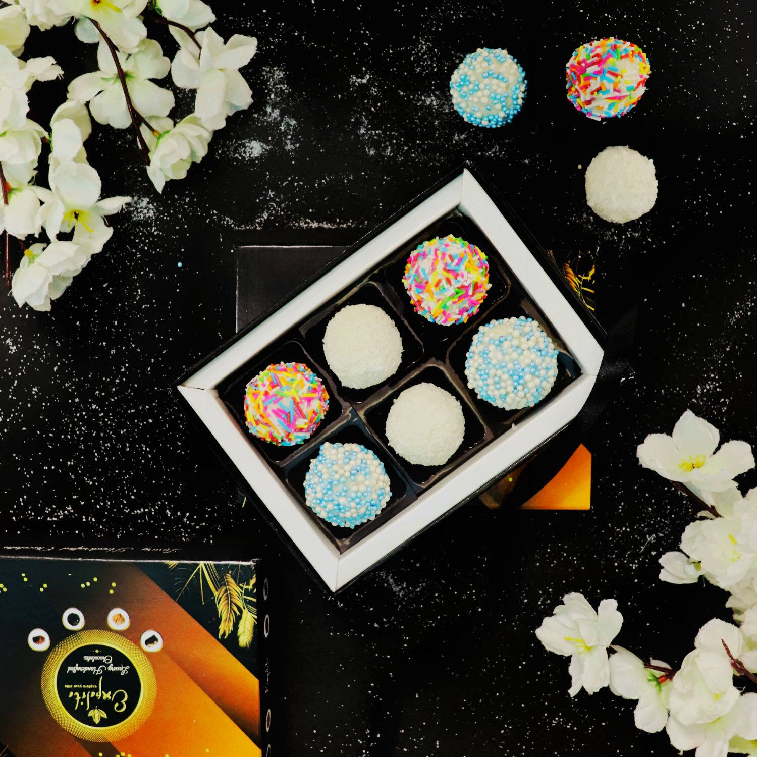 Assorted Truffles Box with Coconut Fillings |