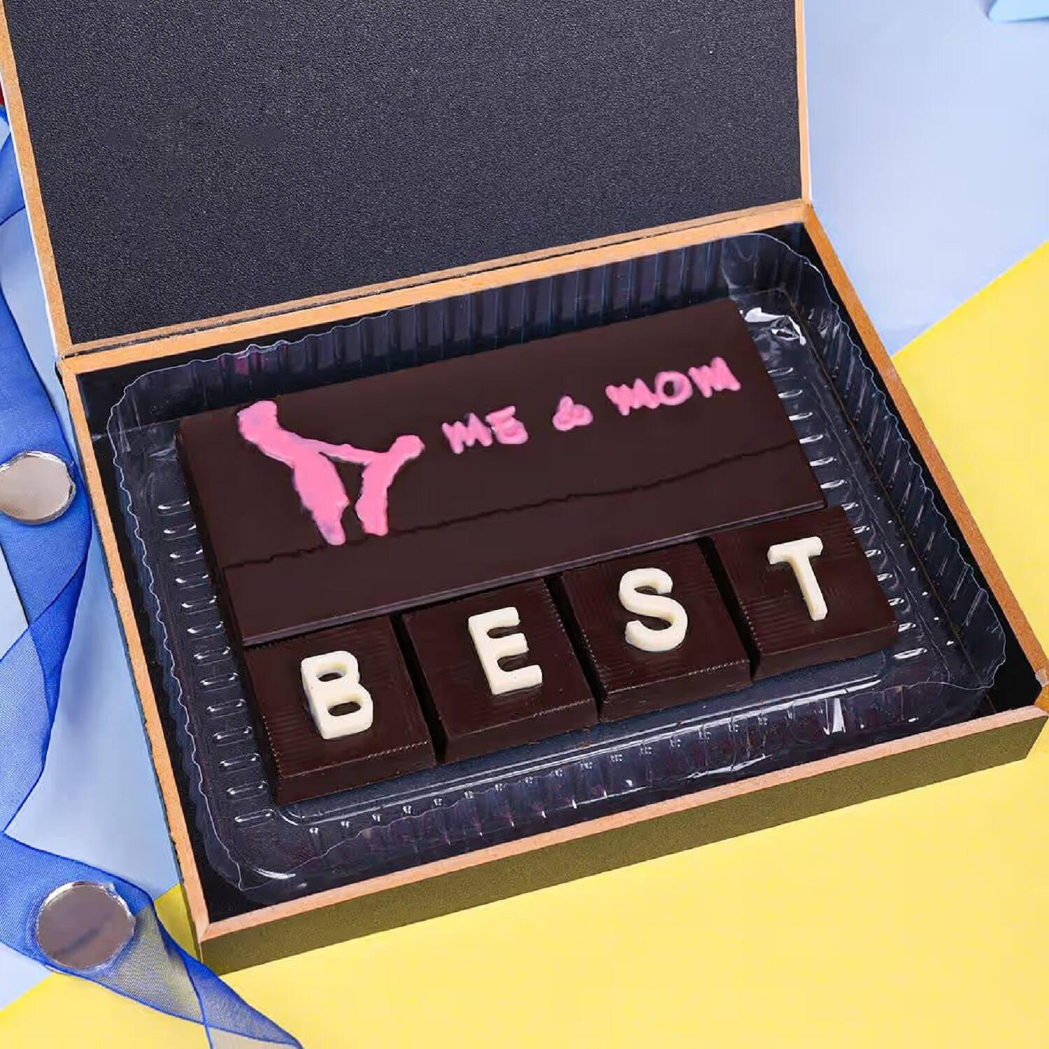Me And Mom Best Personalized Chocolate Box |