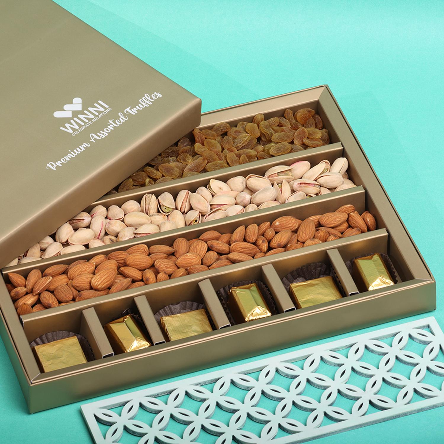 Healthy Dry Fruit And Chocolate Box |