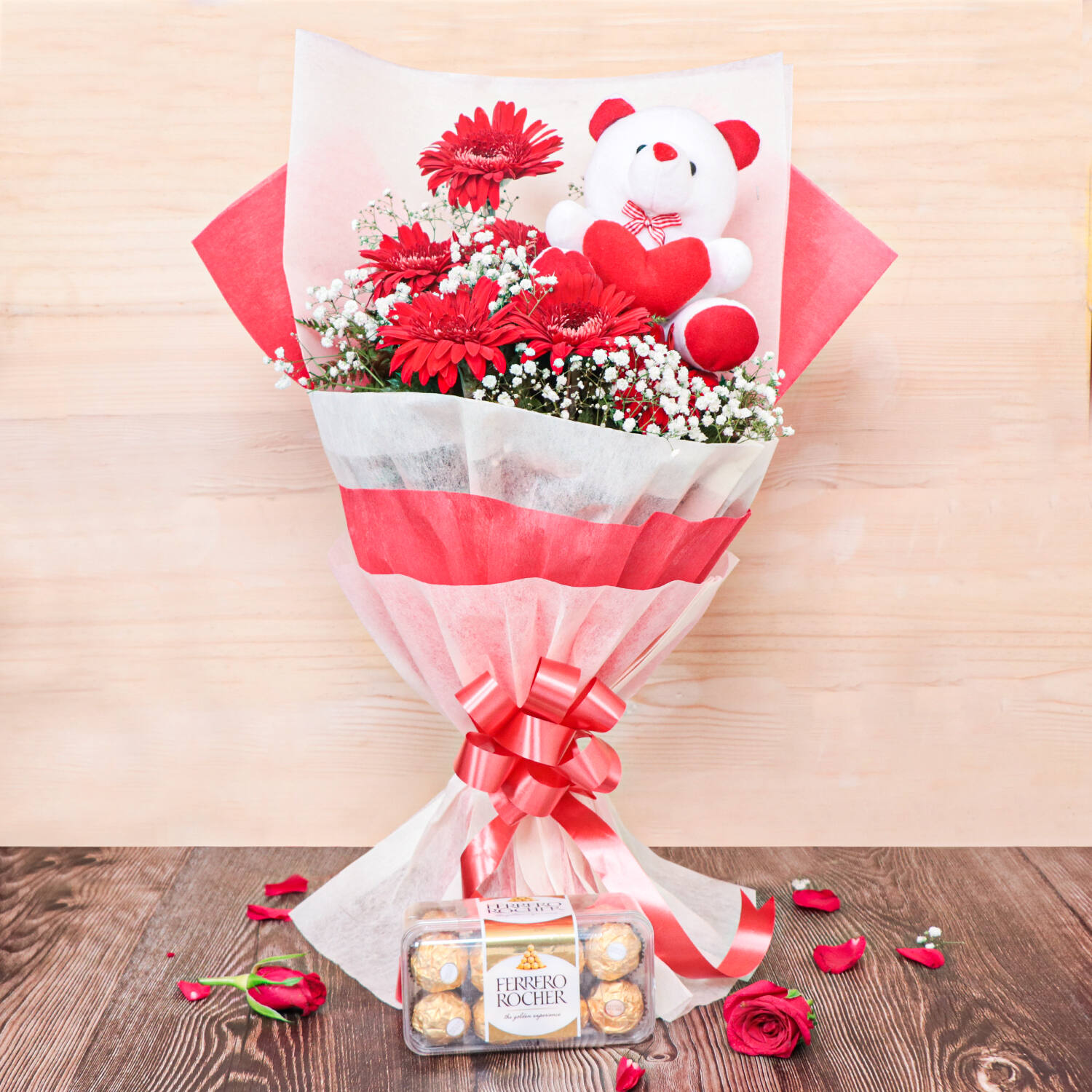 Vibrant Gerberas Bouquet Combo |