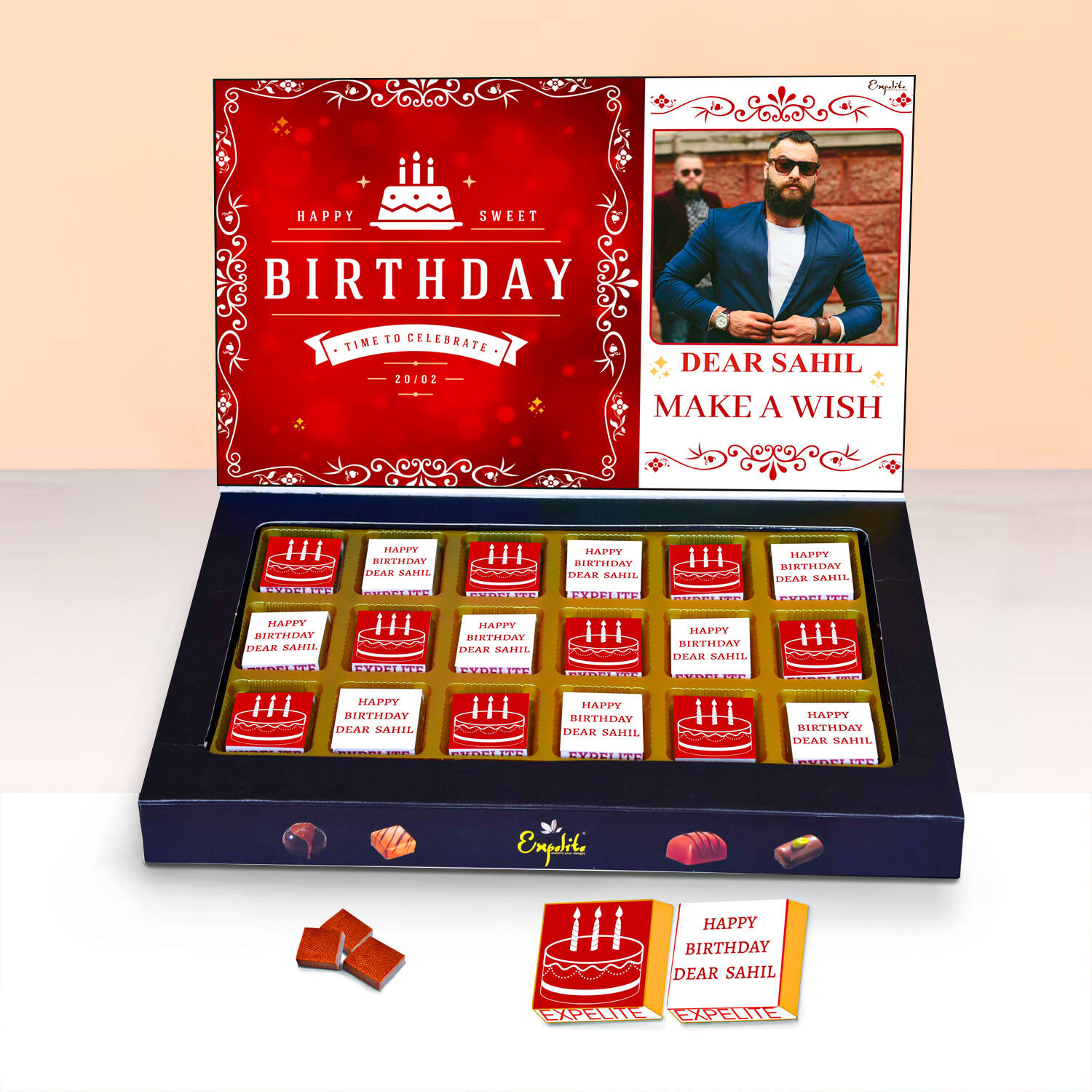 Personalized Celebration Chocolates For Birthday |