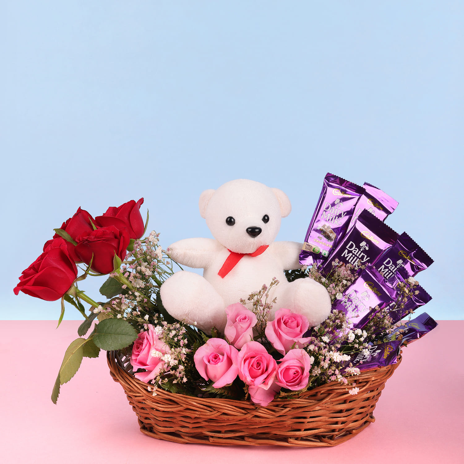 Charismatic Rose and Teddy Arrangement |