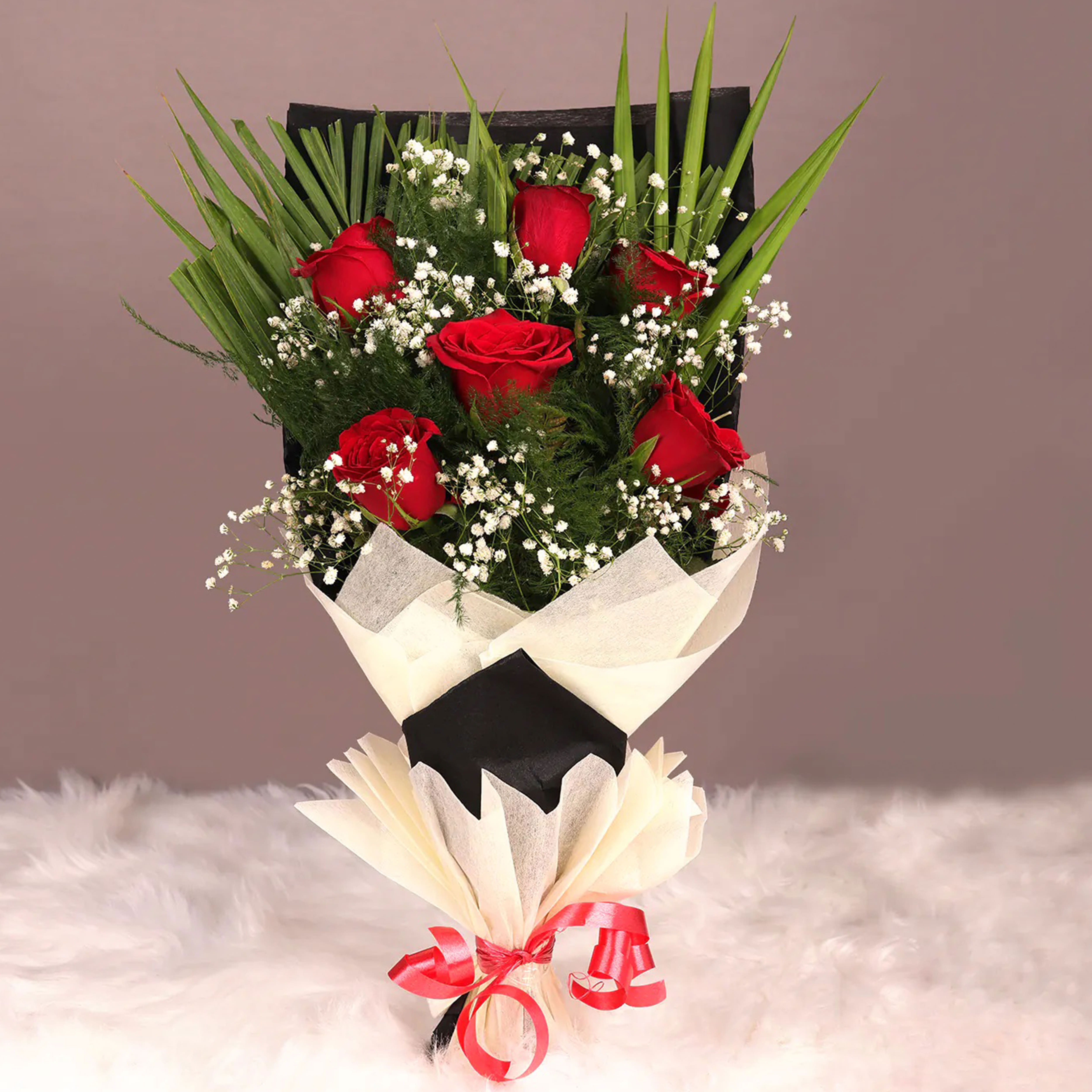 Adorable Red Roses Bunch |