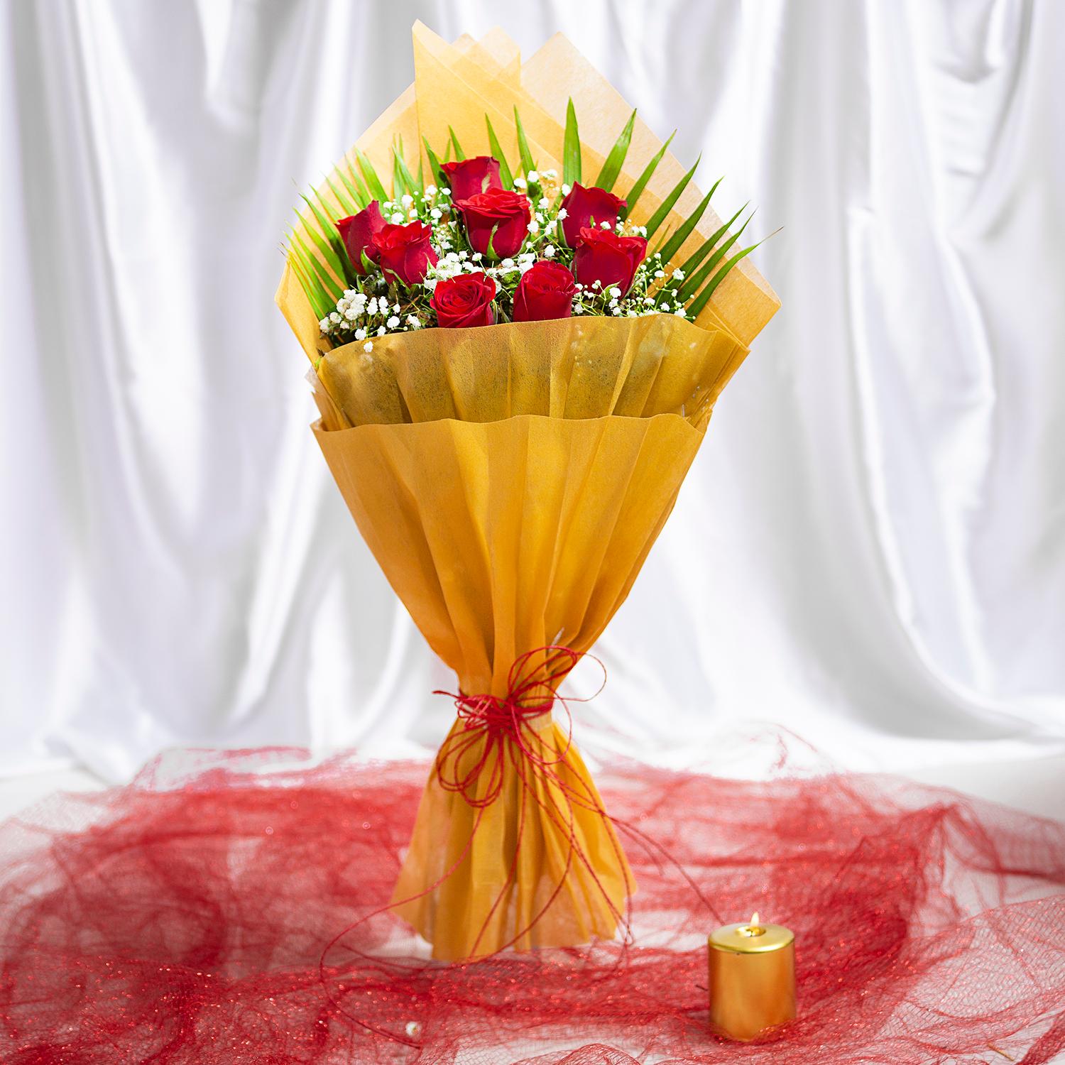 Mystique 8 Red Roses Bouquet |