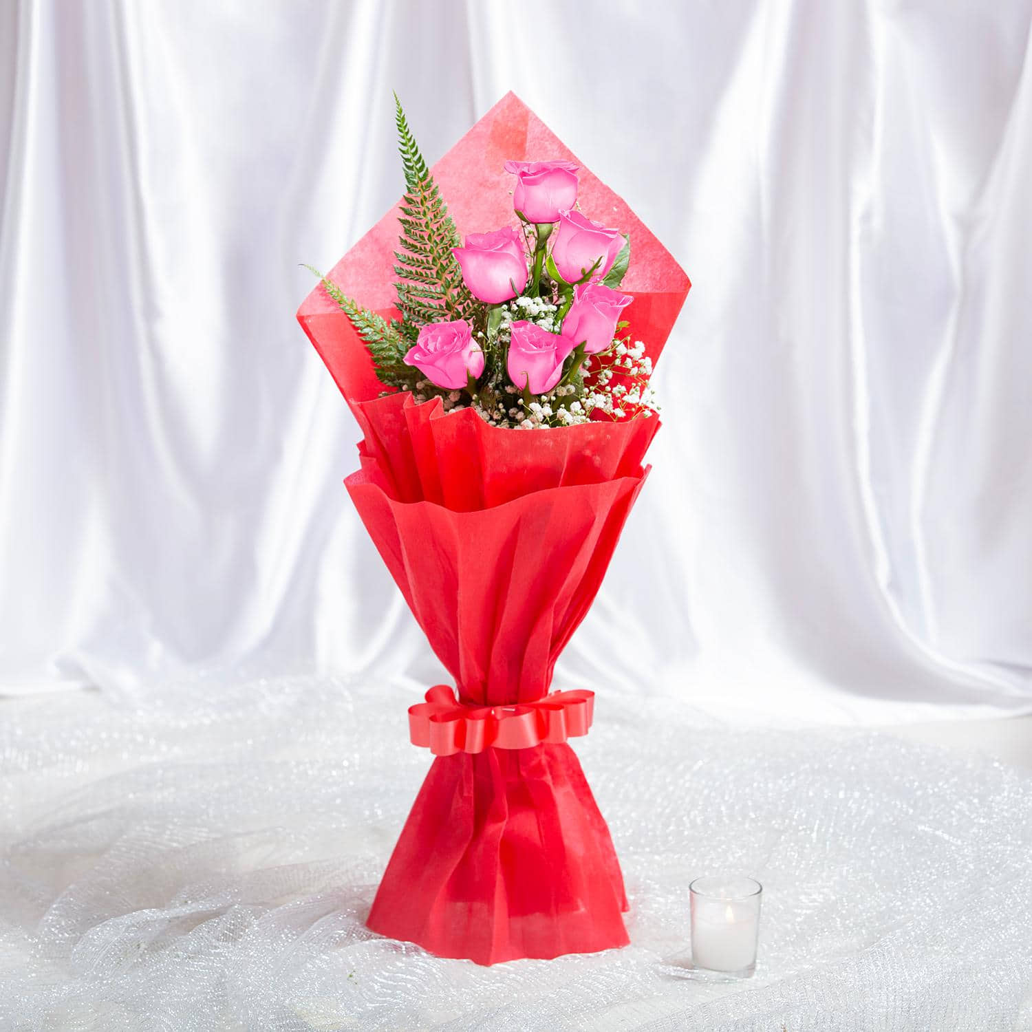 Blooming Pink Rose Bouquet |