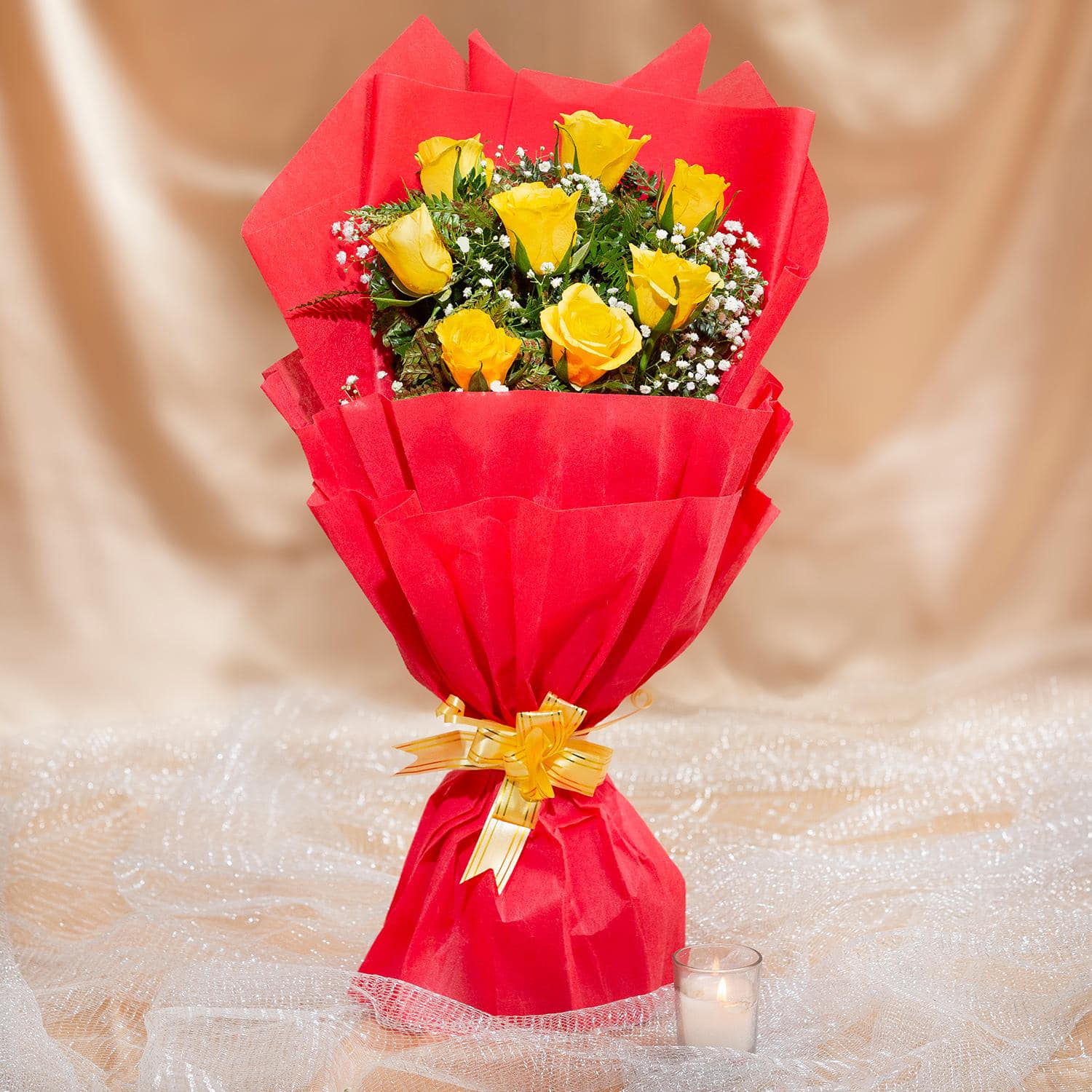 Embellish 8 Yellow Roses Bouquet |
