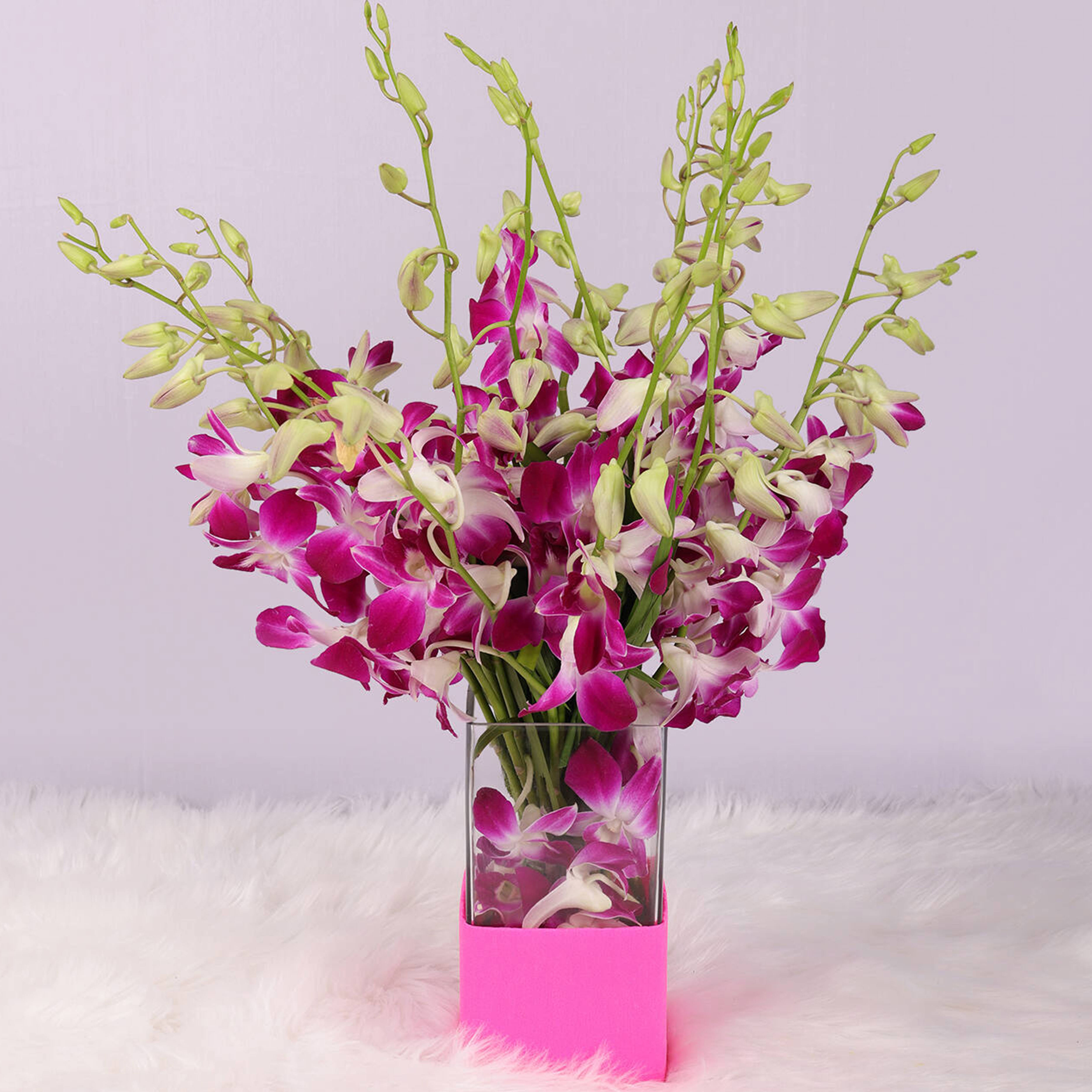 Purple Orchids Vase |