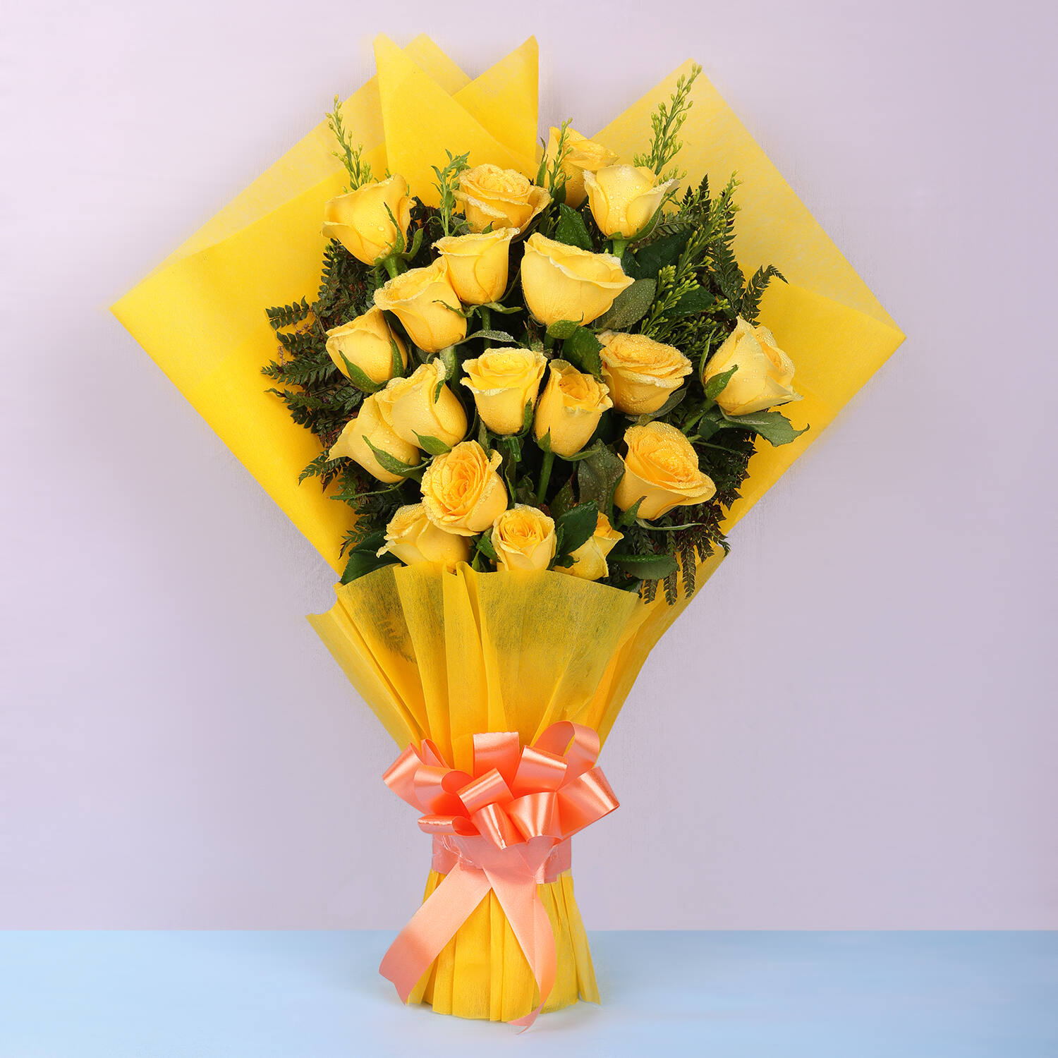 Stunning Yellow Roses Bunch |