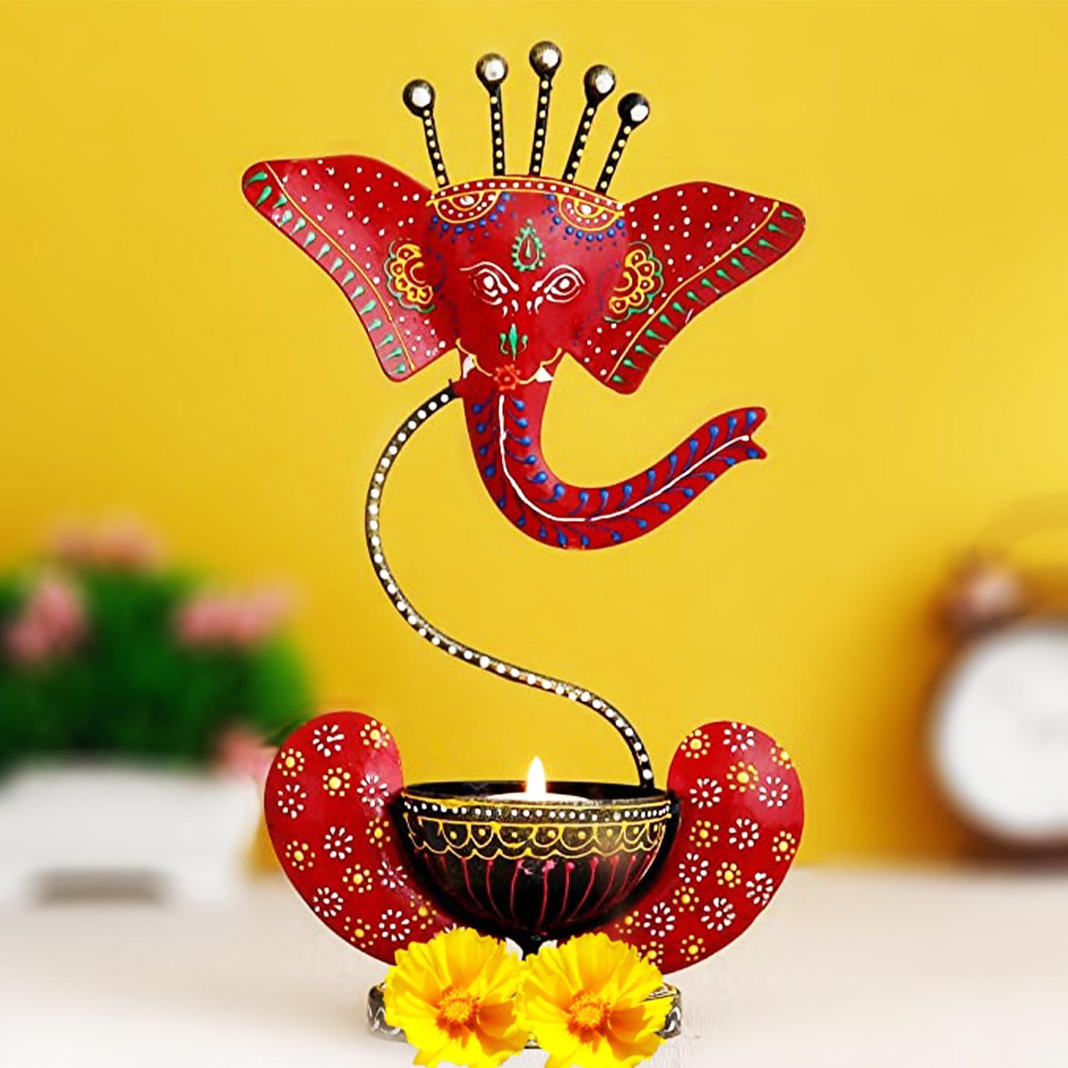 Lord Ganesha Multi Tealight Candle Holder |