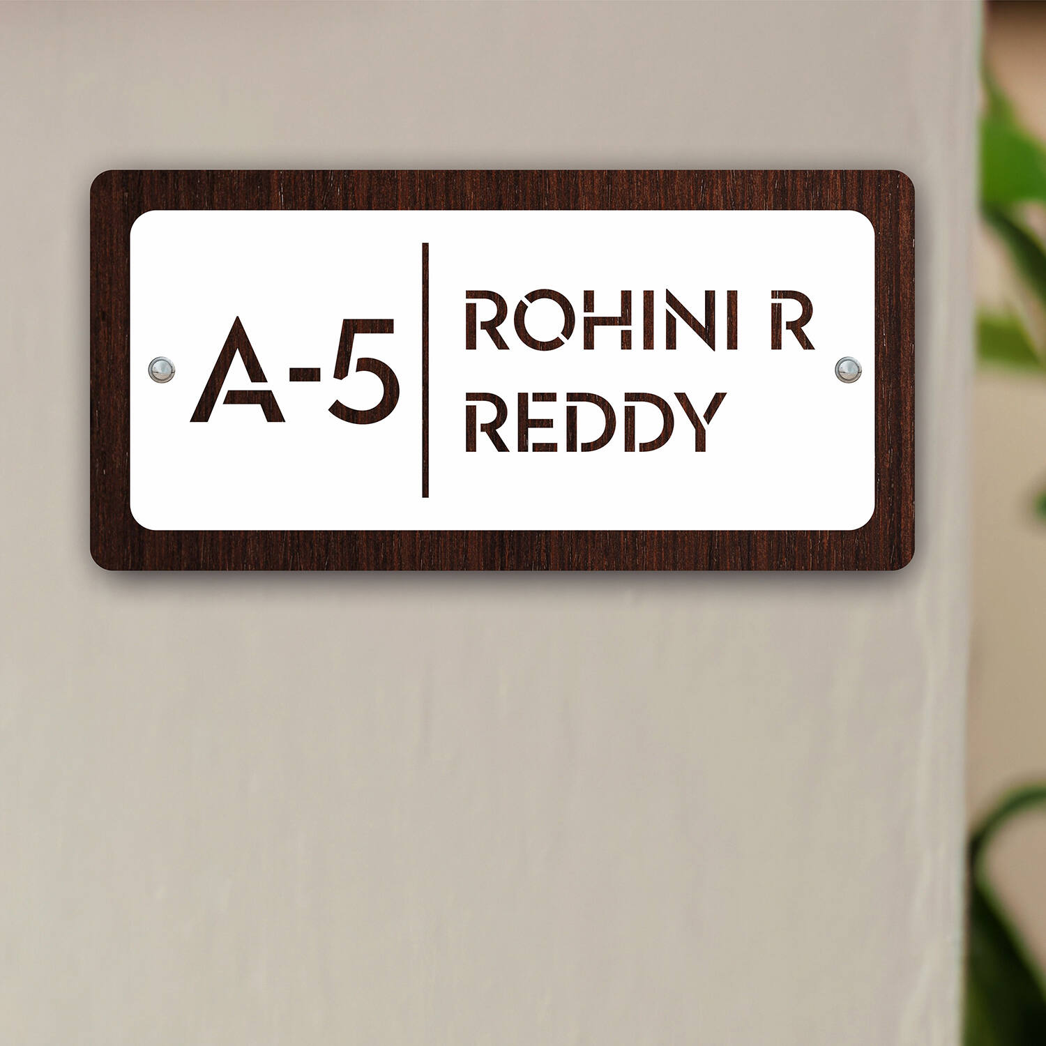 Sophisticated Name Plate |