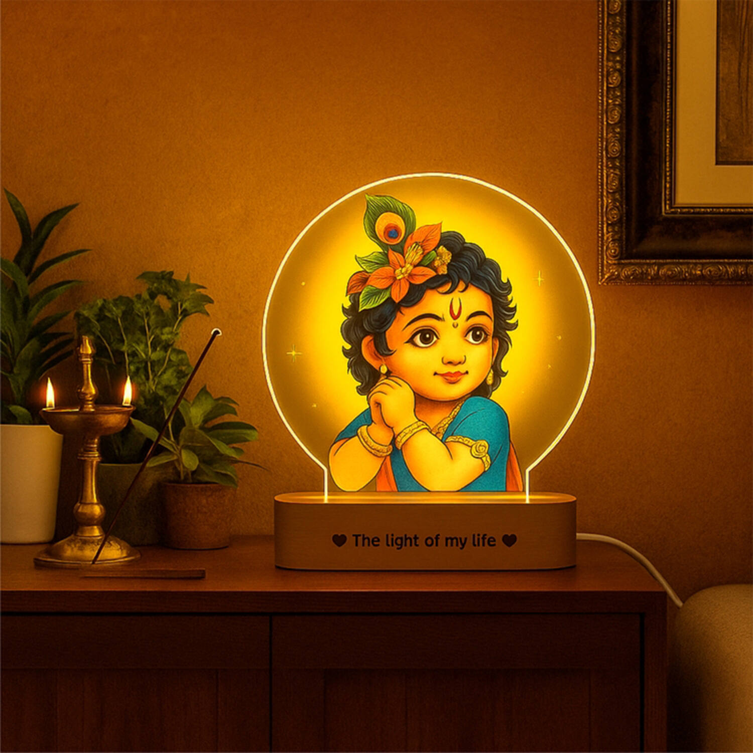 Bal Krishna Led Photo Lamp |