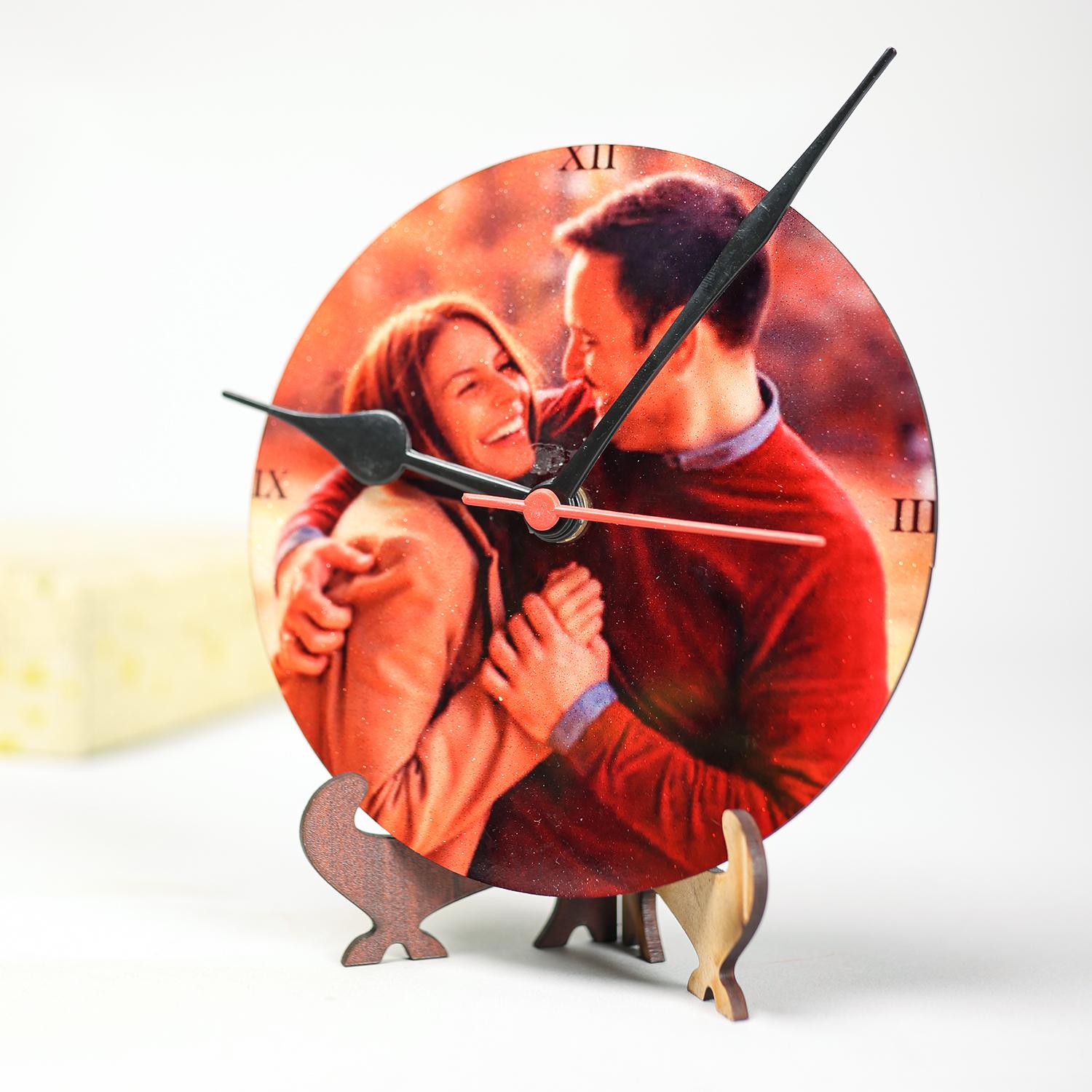 Round Shaped Sublimation Table Custom Clock |