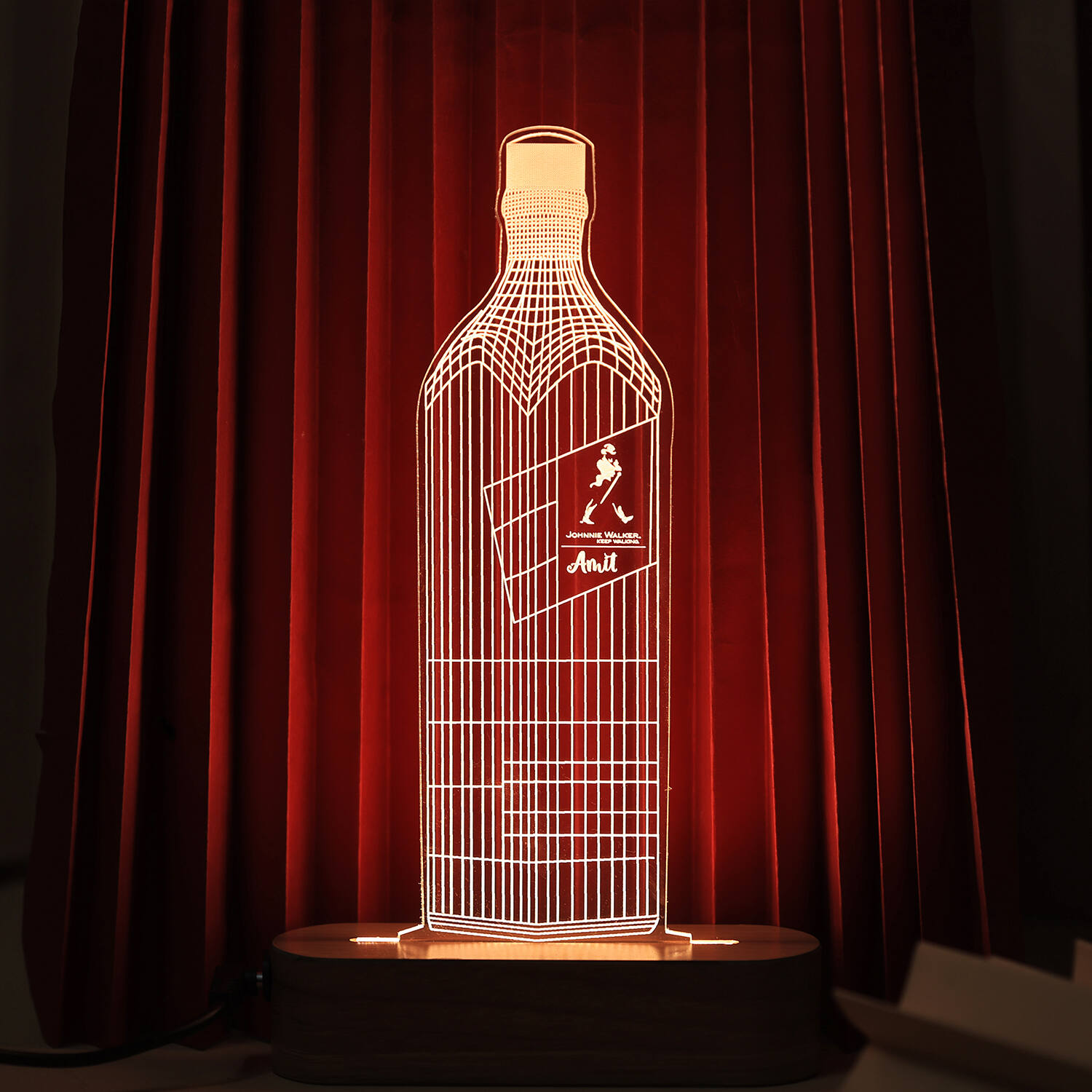 Enchanted Personalized Bottle Hologram Lamp |