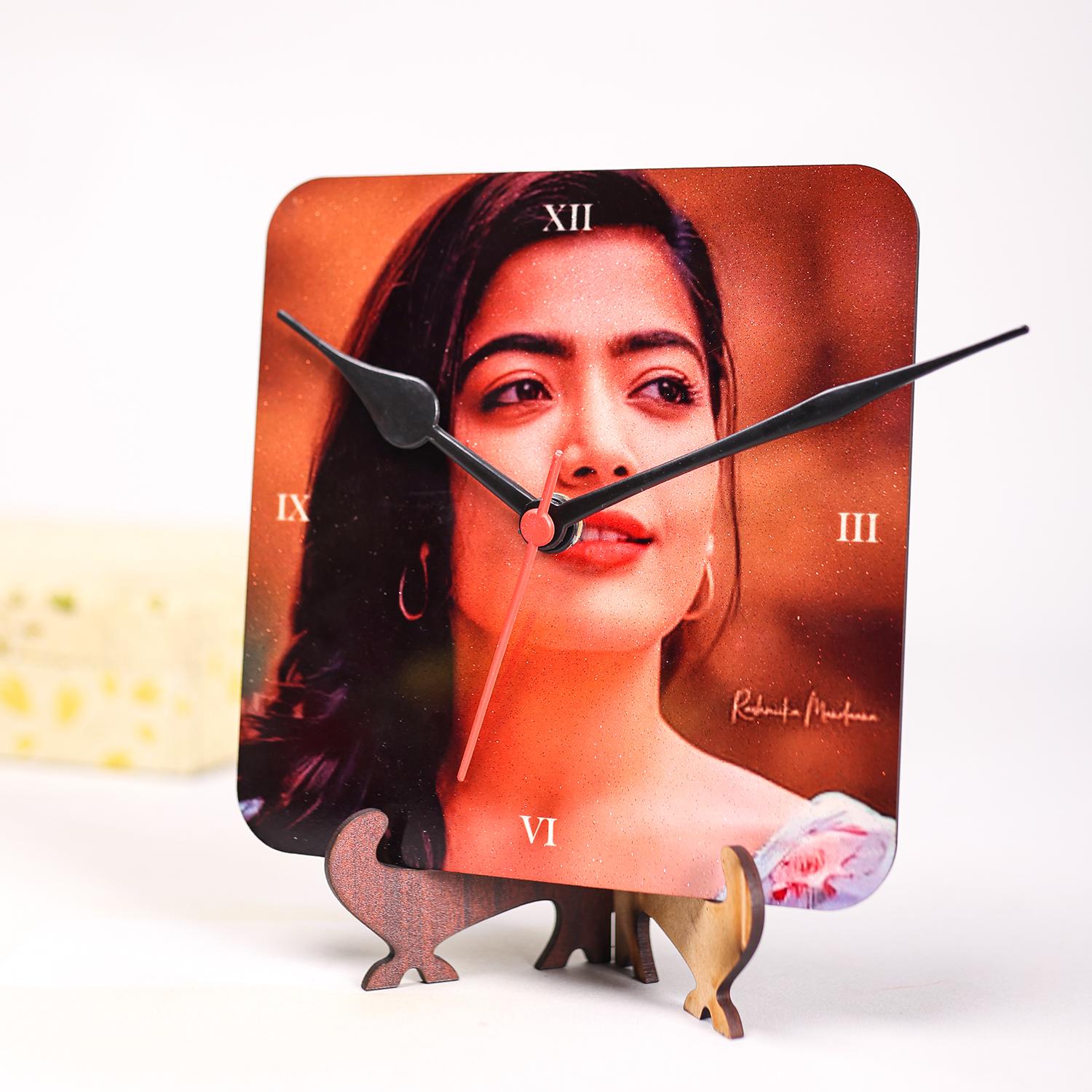 Square Shape Design Sublimation Table Clock |