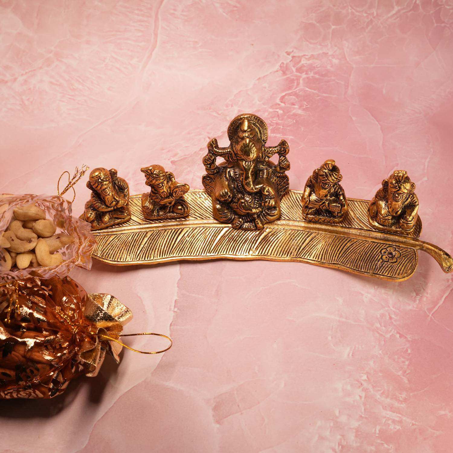 Graceful Ganesha with Diwali Dryfruits Treat |